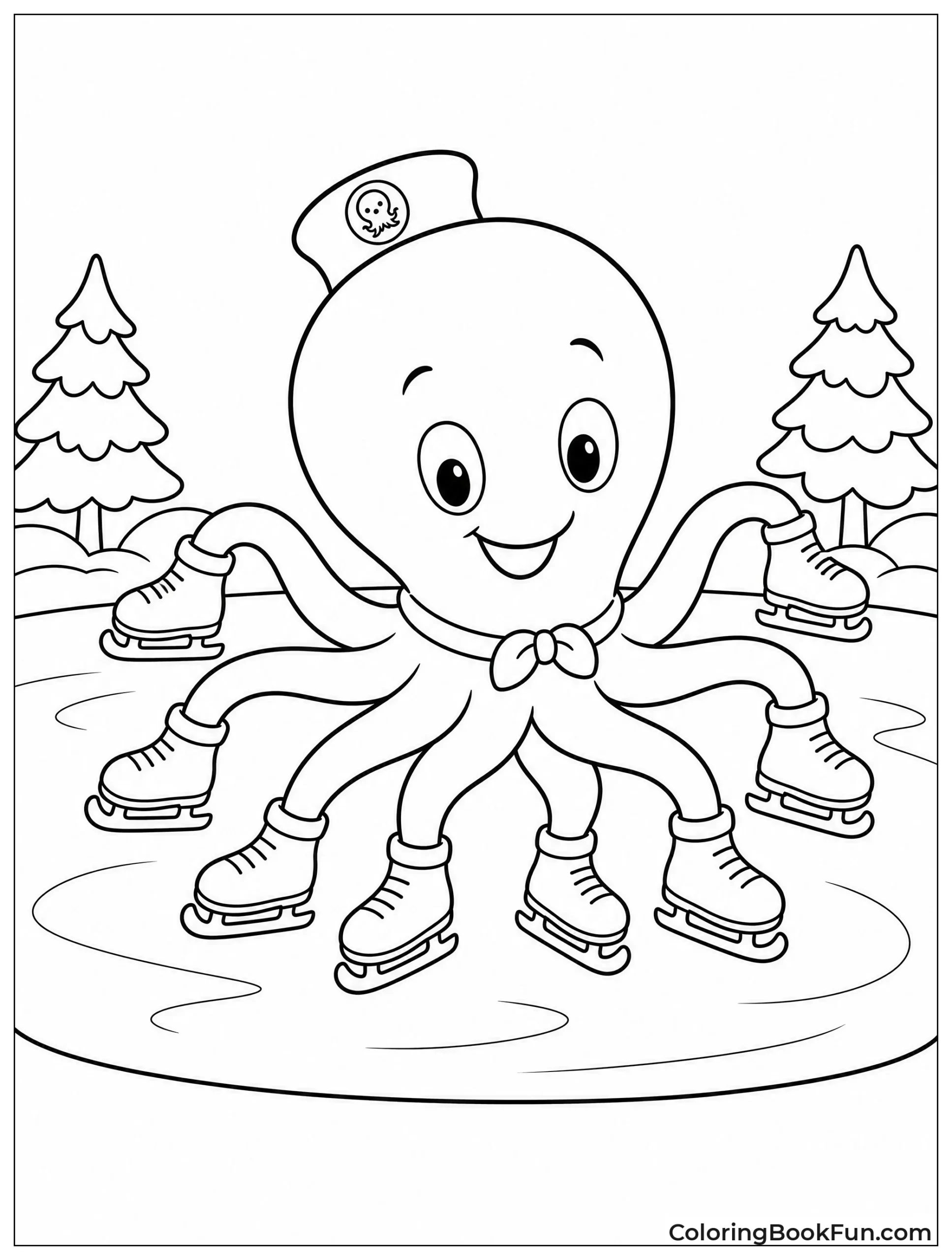 Oswald Skates on Pond