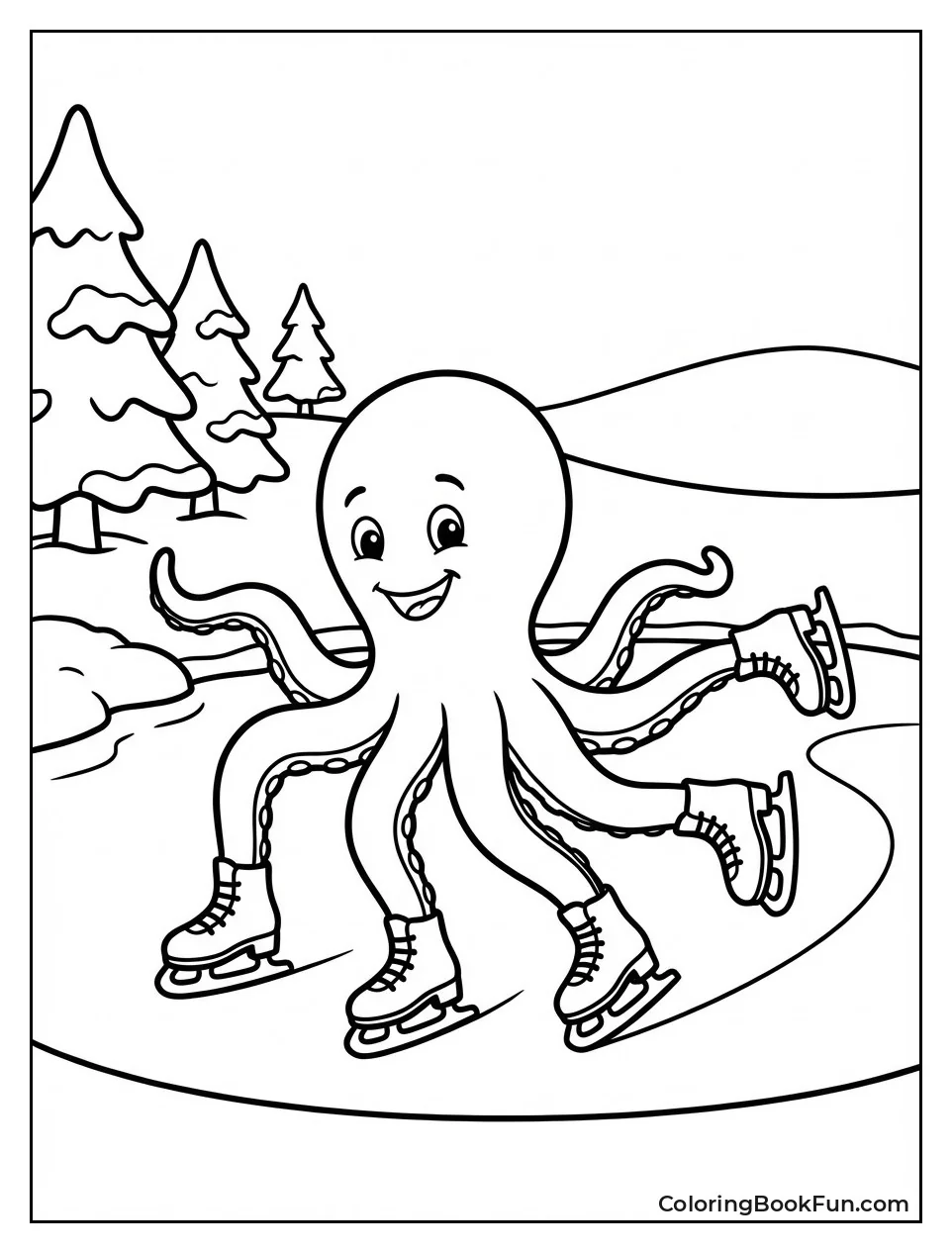 Oswald Skates on Pond