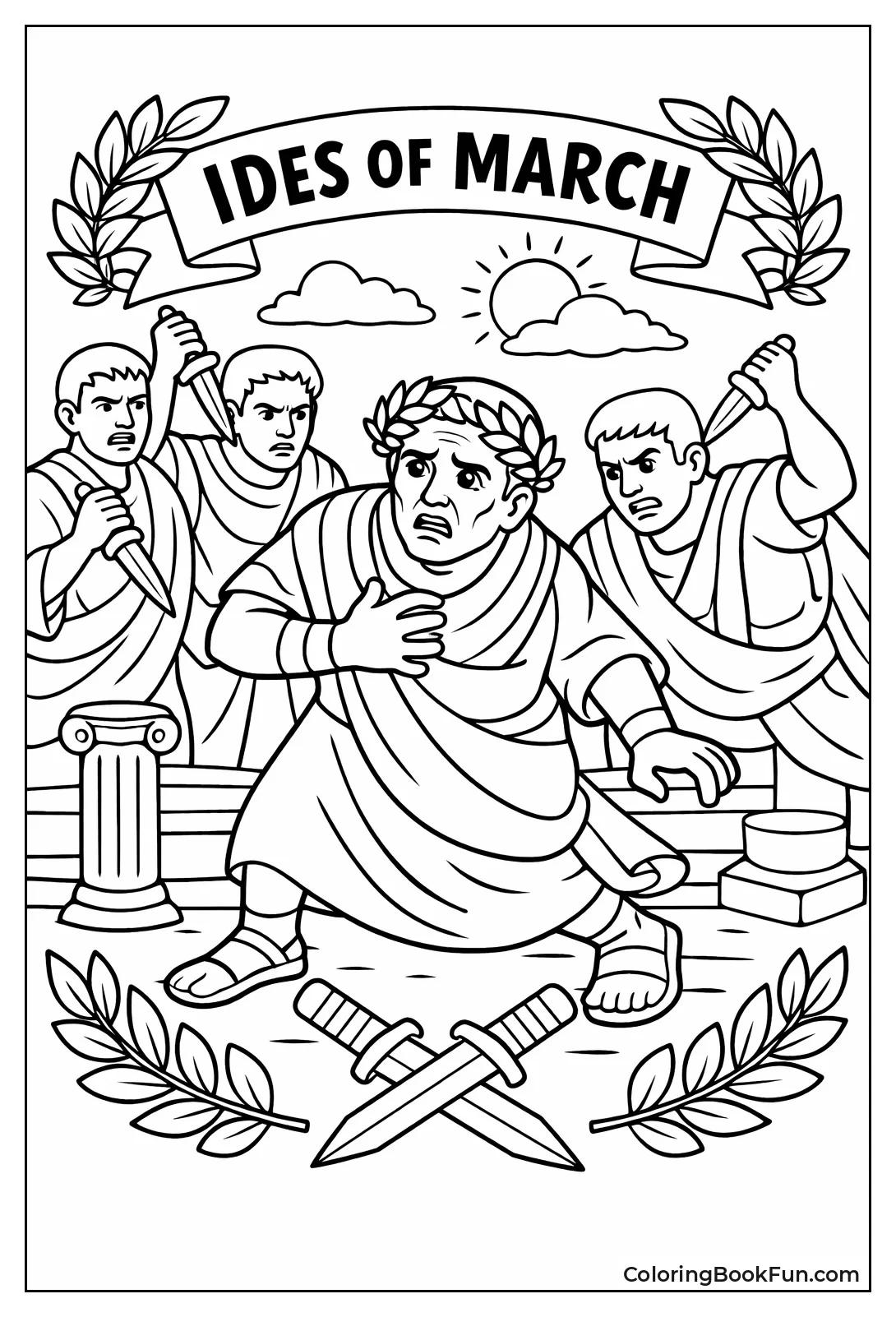 Romans Stab with Laurels