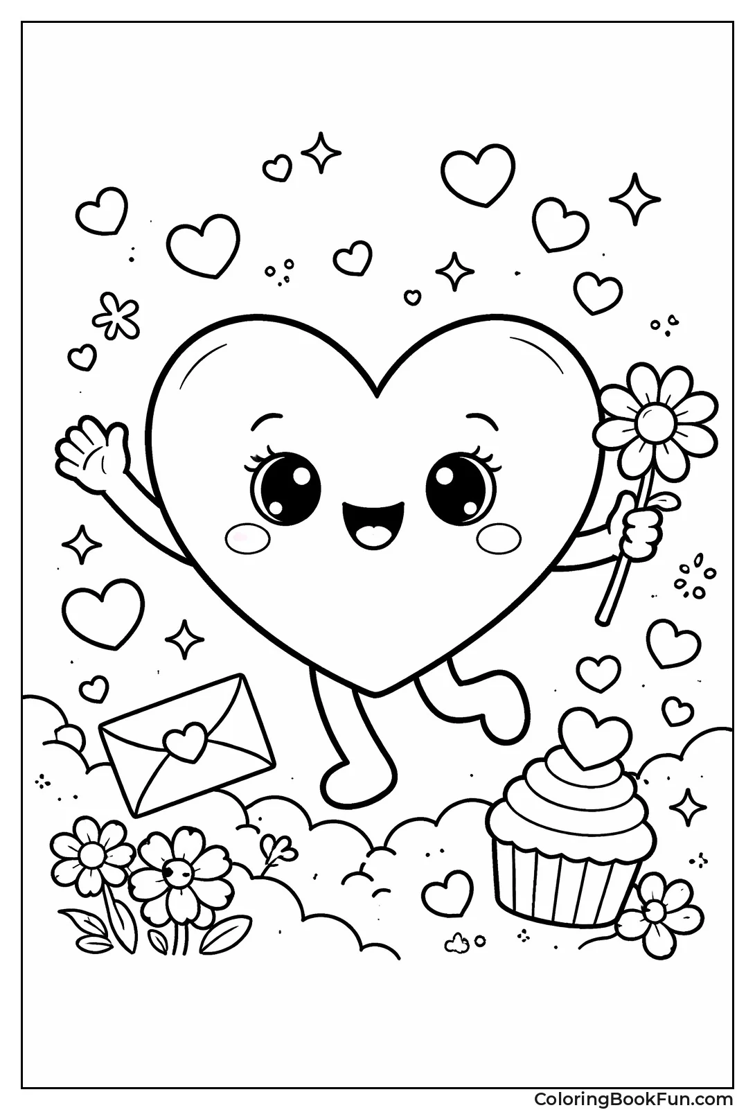 Charming Illustrated Heart Drawing
