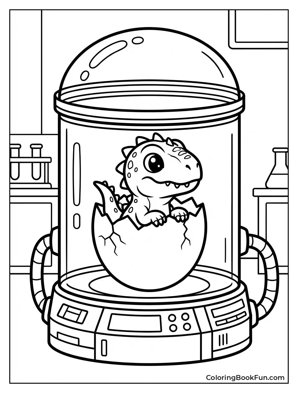 Baby Indominus Rex Hatches