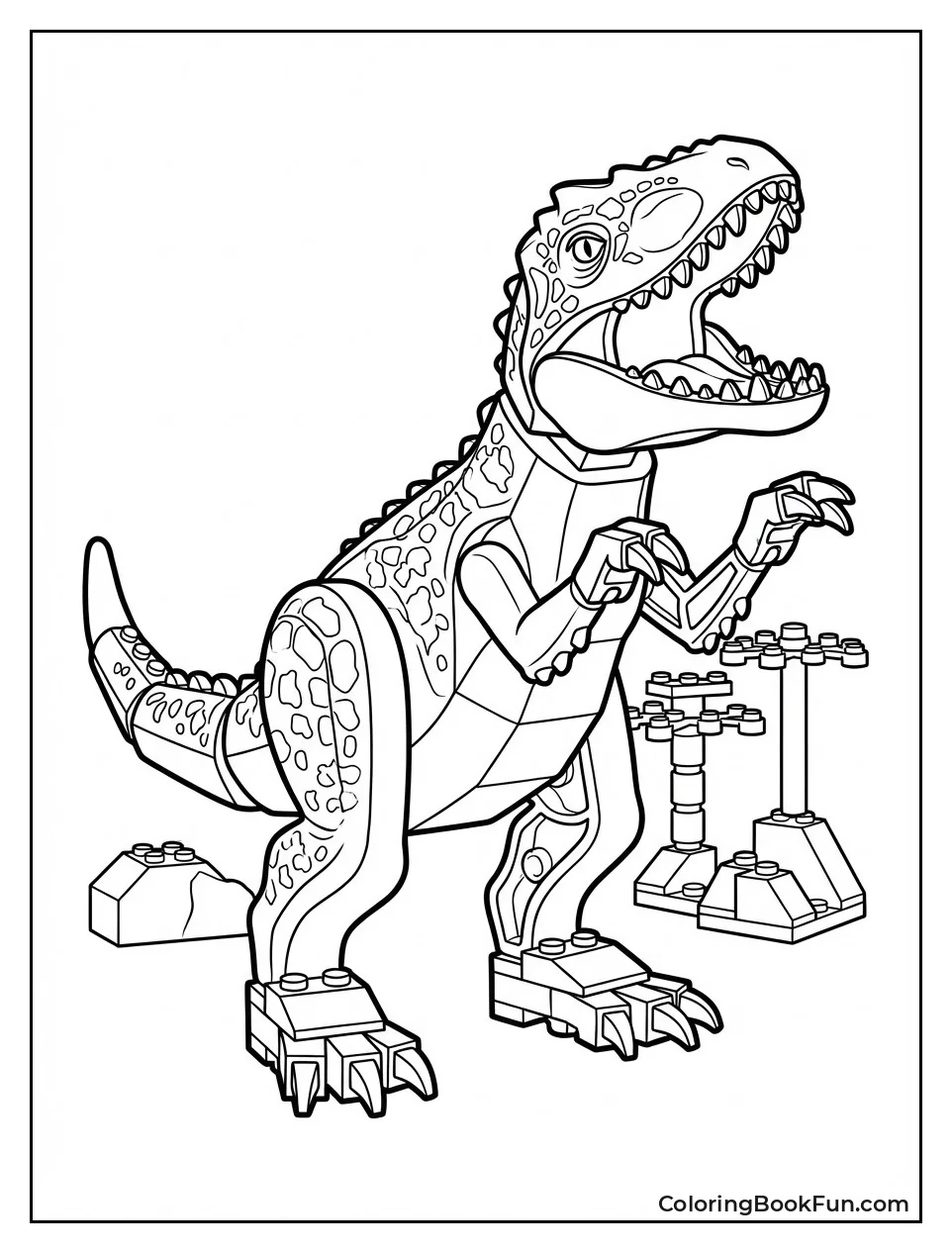 Lego Indominus Rex Roars