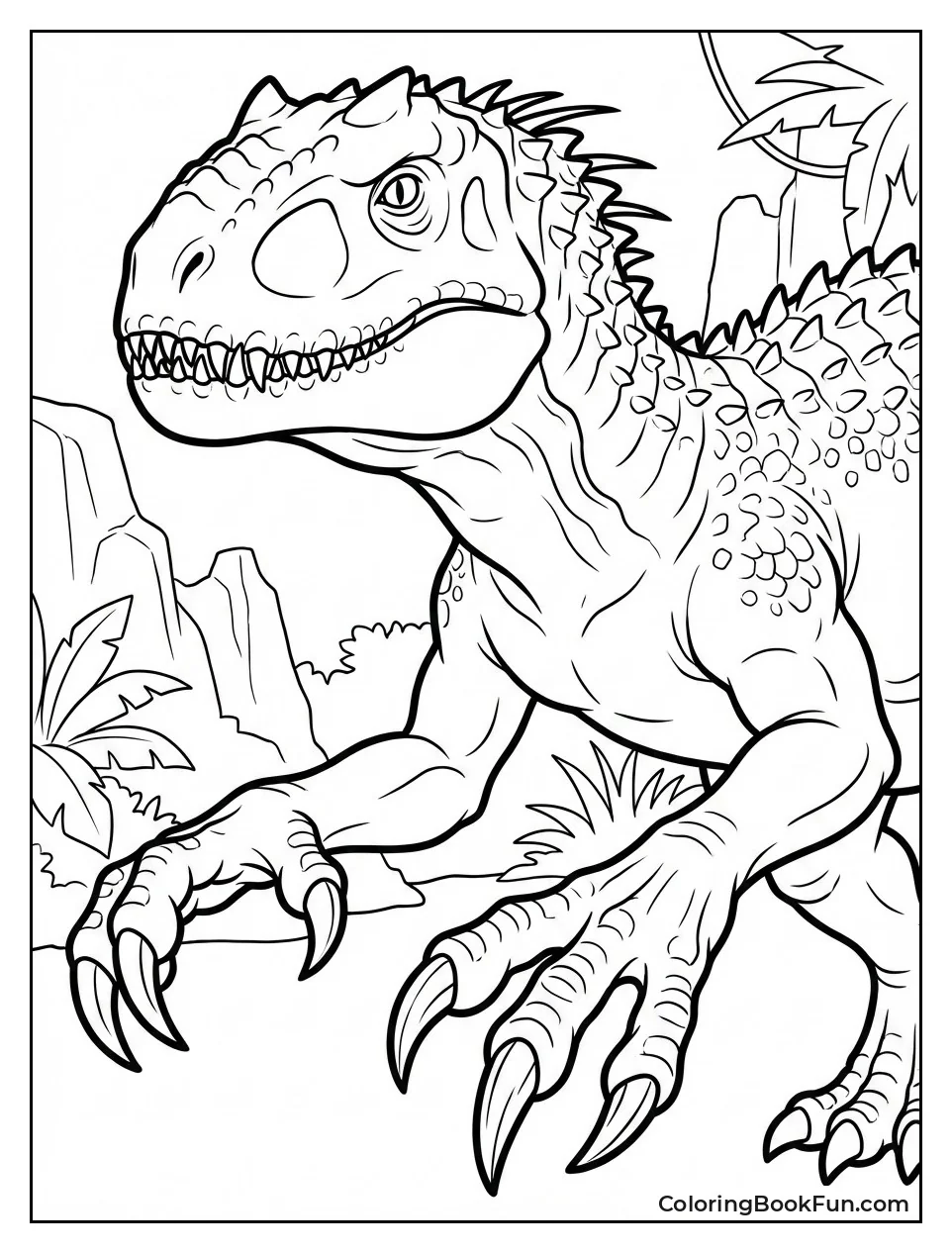 Indominus Rex Reaches with Claws