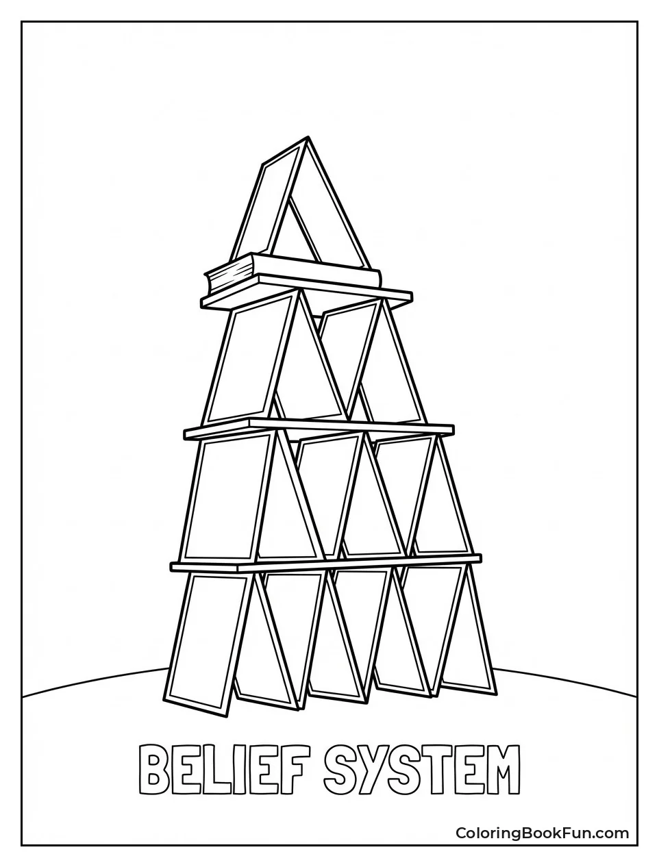 Belief Tower Wobbles like Cards