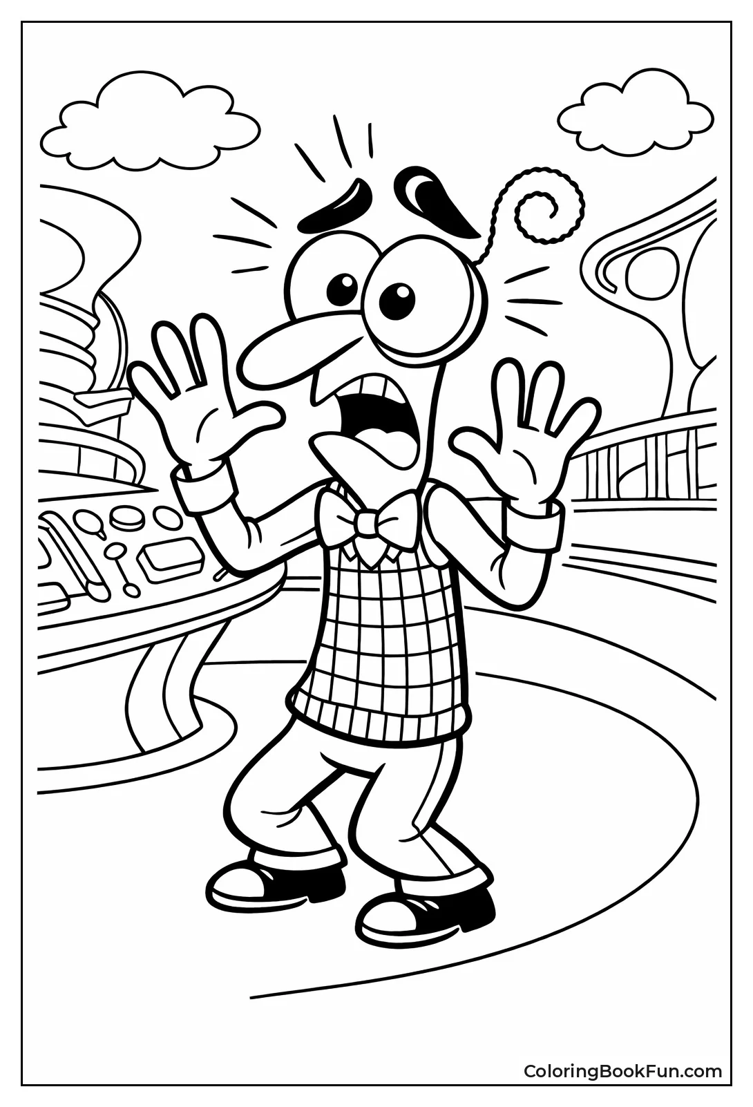 Fear Panics with Wide Eyes