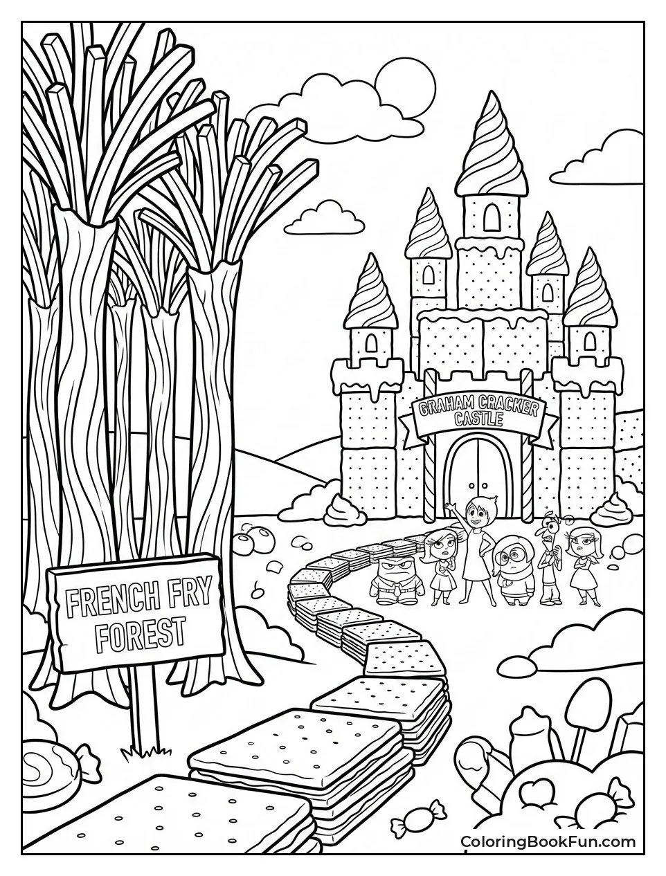 French Fry Forest Meets Castle