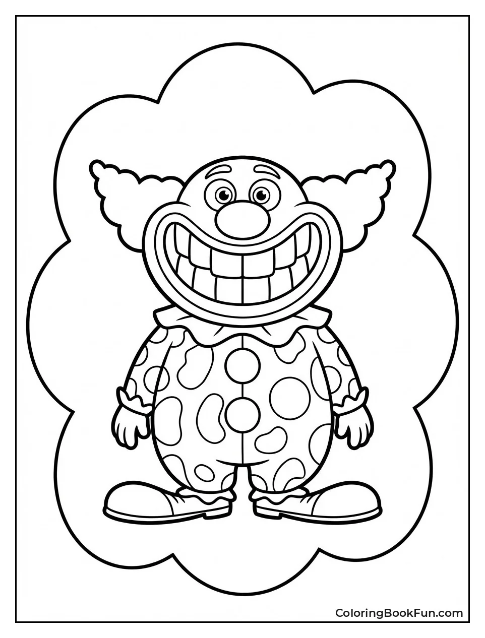 Jangles Clown Grins Huge Teeth