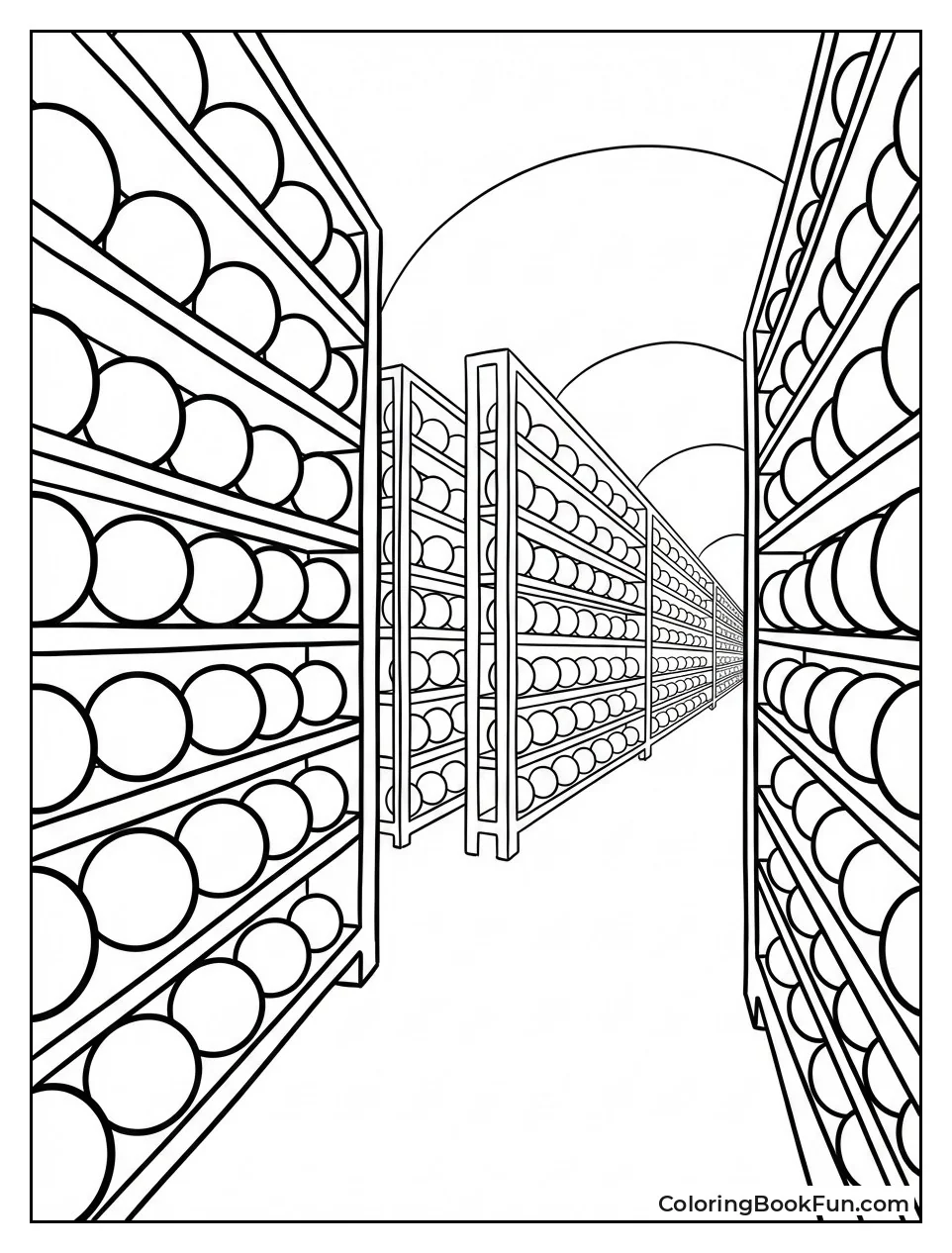 Orbs Line Endless Memory Shelves