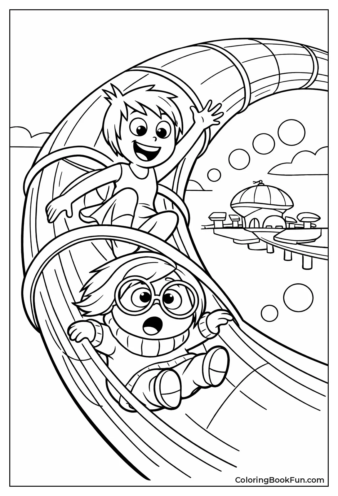 Joy and Sadness Tube Slide