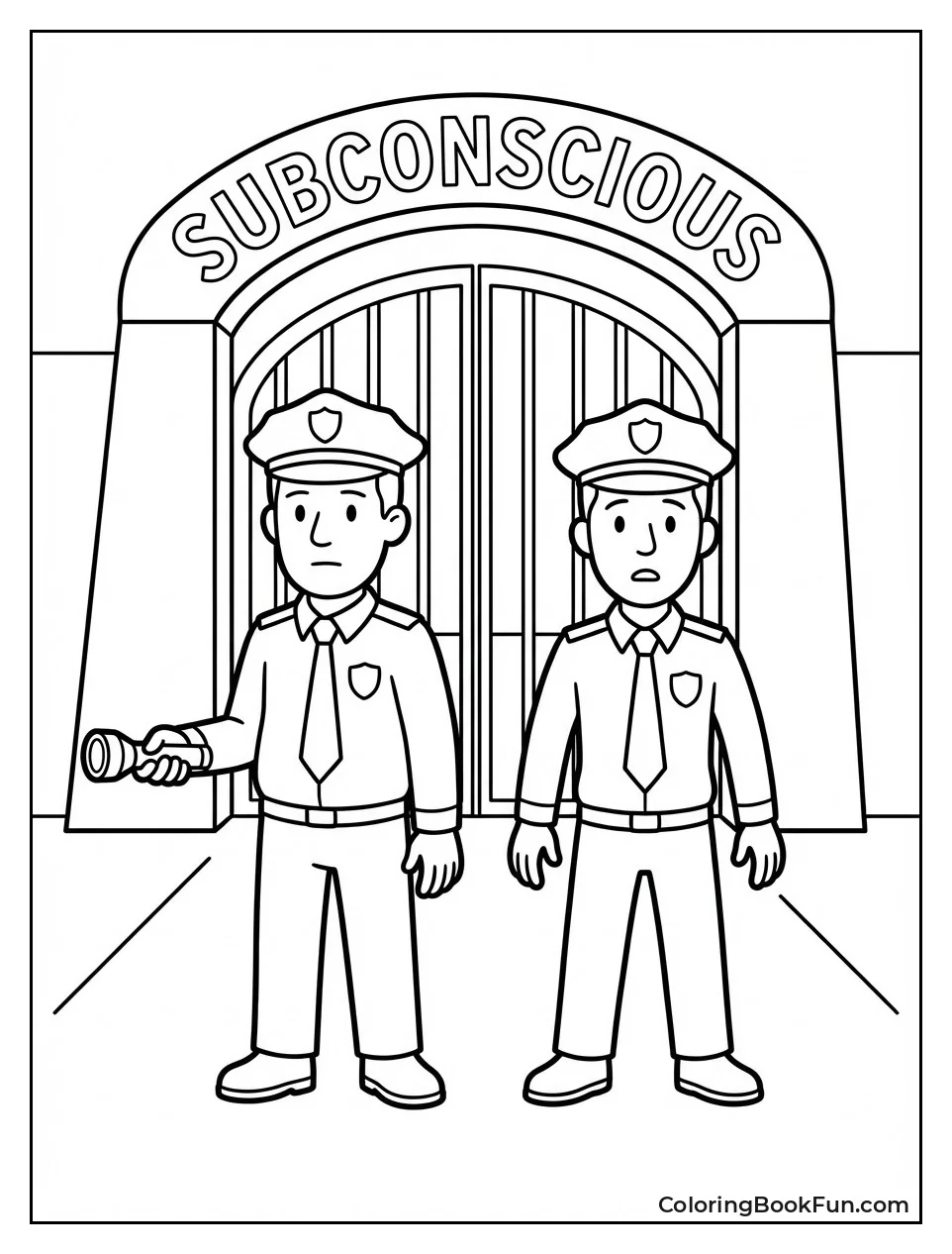 Guards Frank and Dave Watch Door