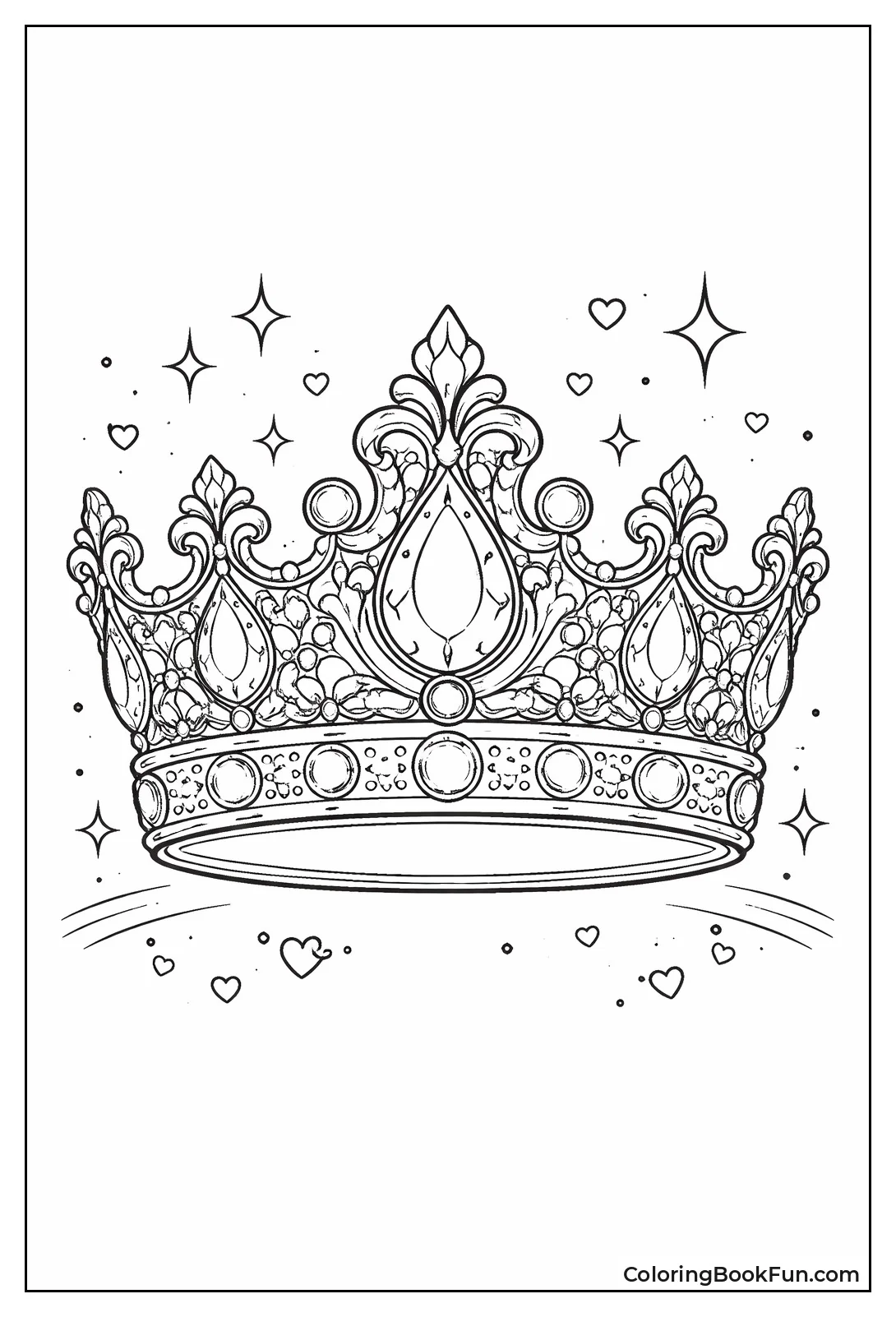 Intricate Gemstone Lattice Crown