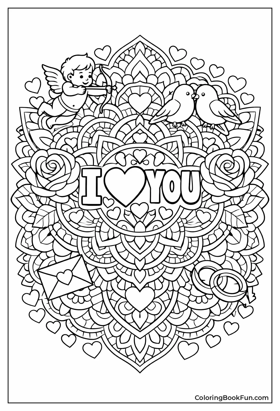 Intricate Heart Mandalas