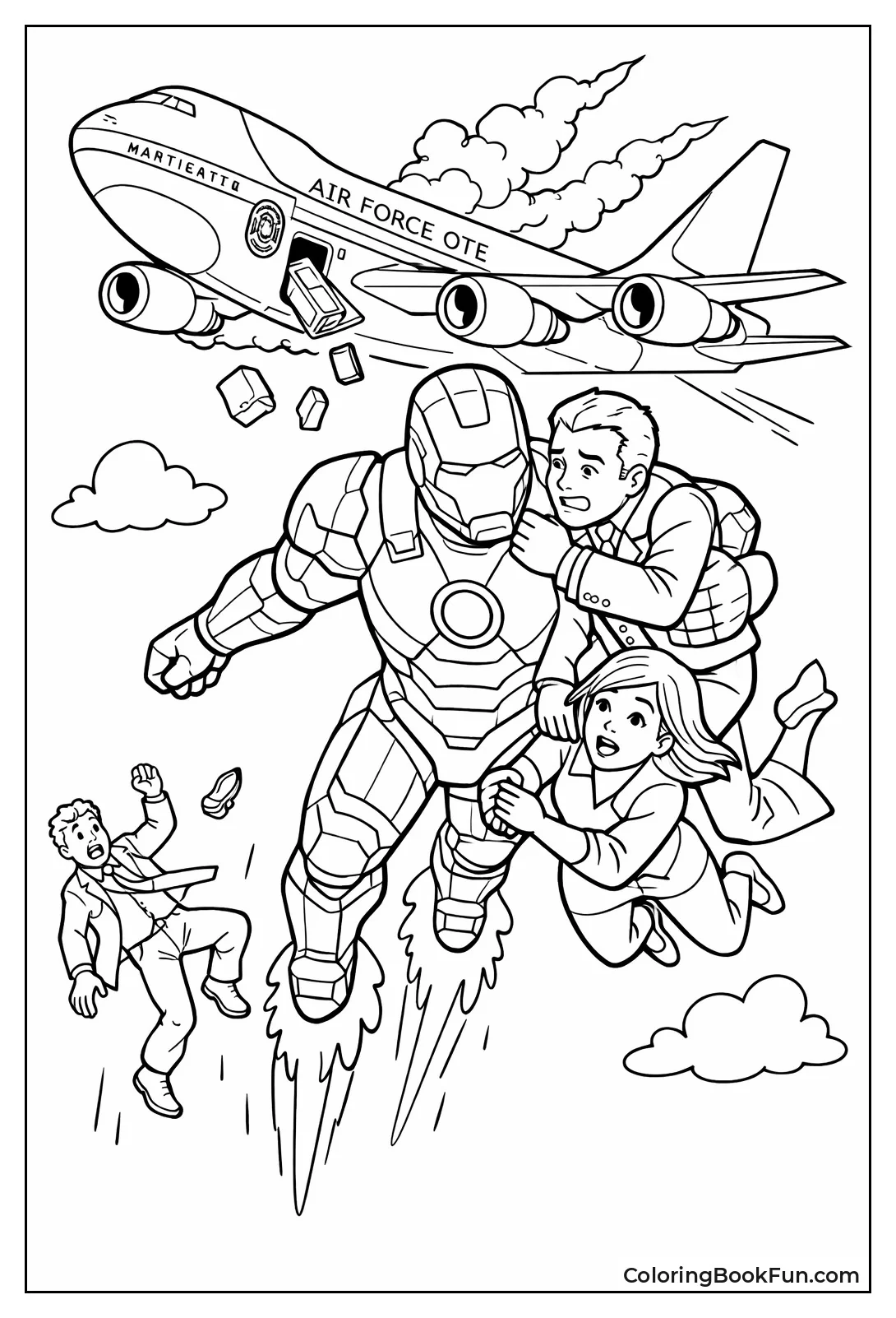 Iron Man Saves Passengers