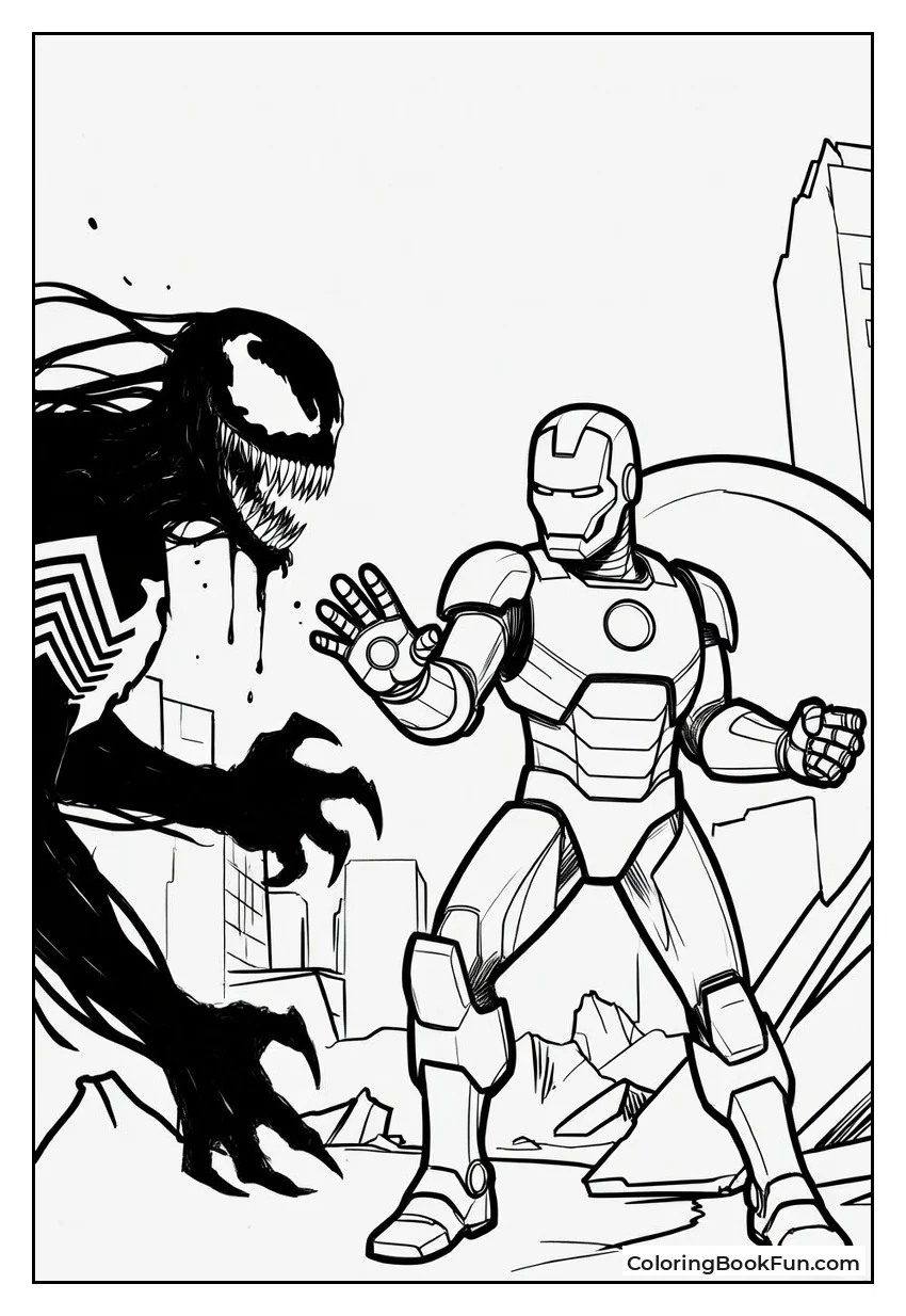 Iron Man Faces Venom