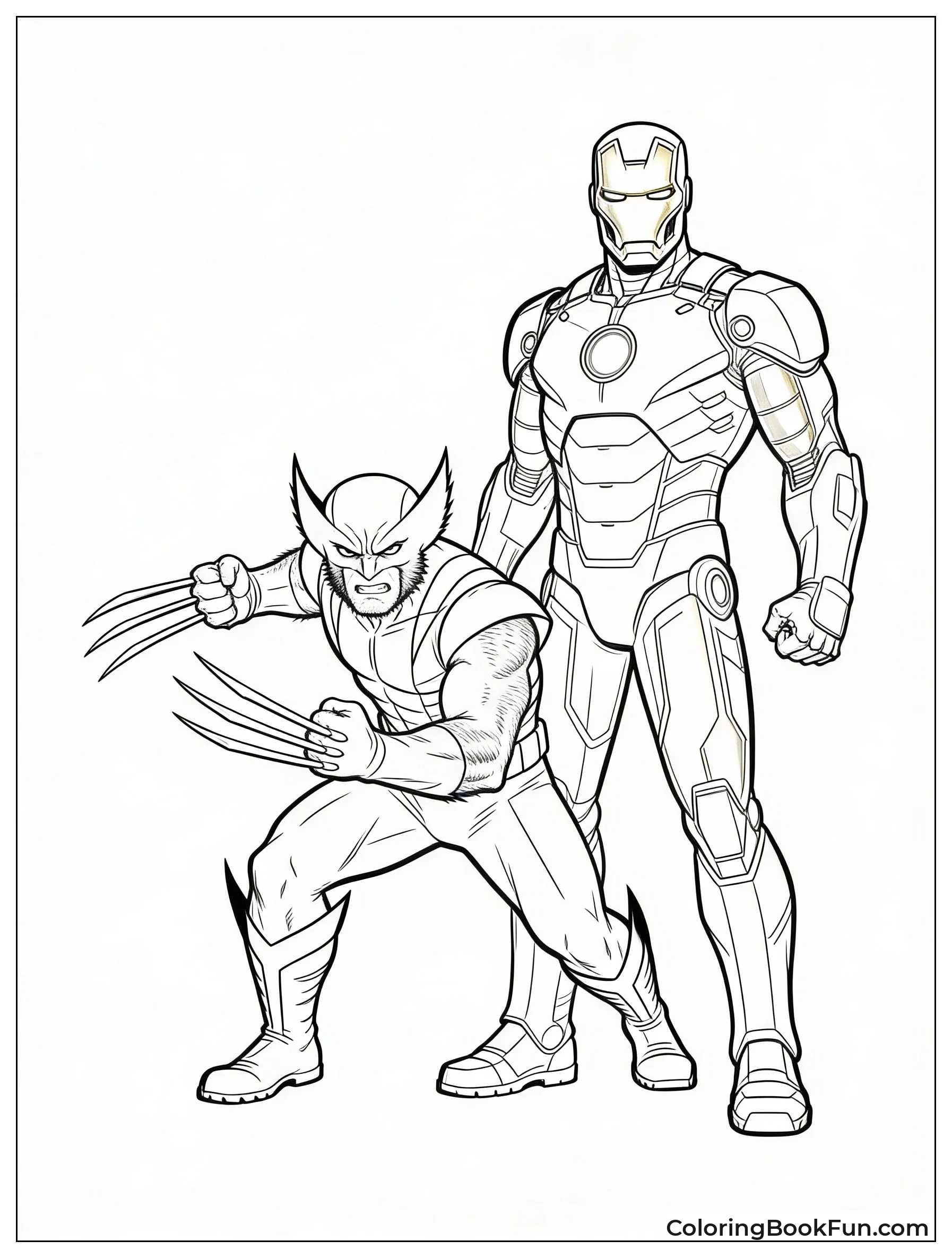 Wolverine Stands with Iron Man