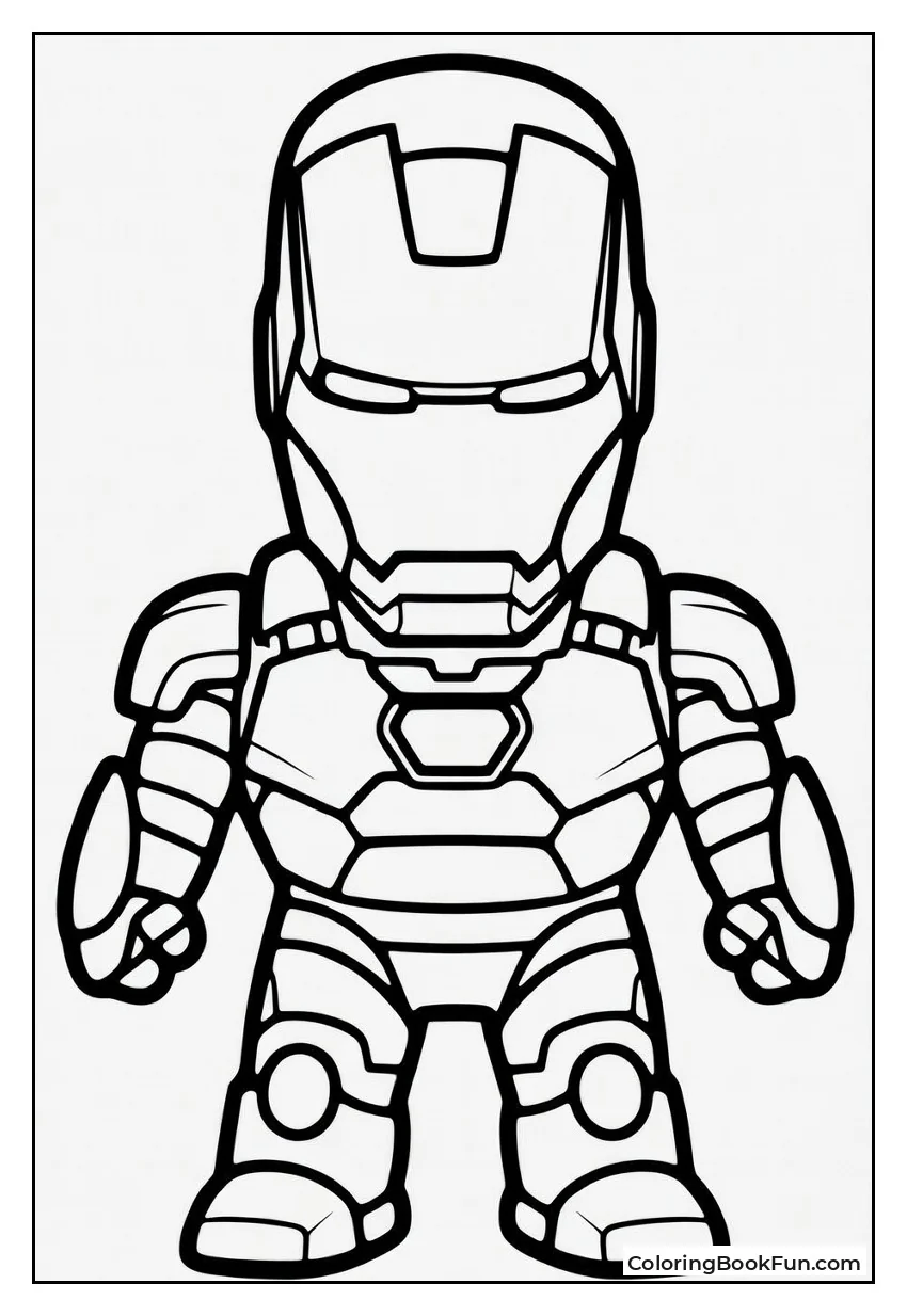 Iron Man Line Art