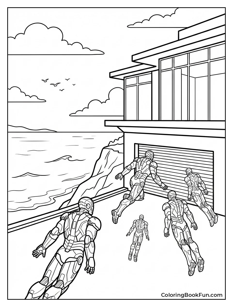 Suits Fly to Mansion