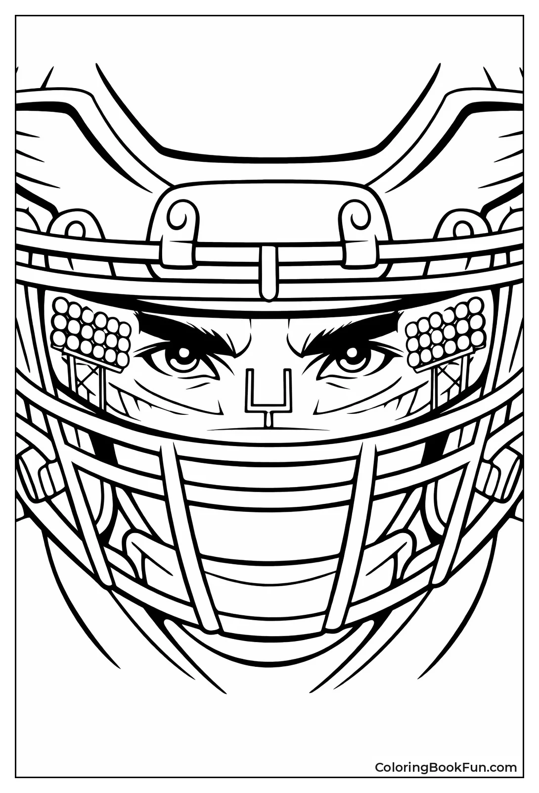 Jalen's Focused Helmet Eyes