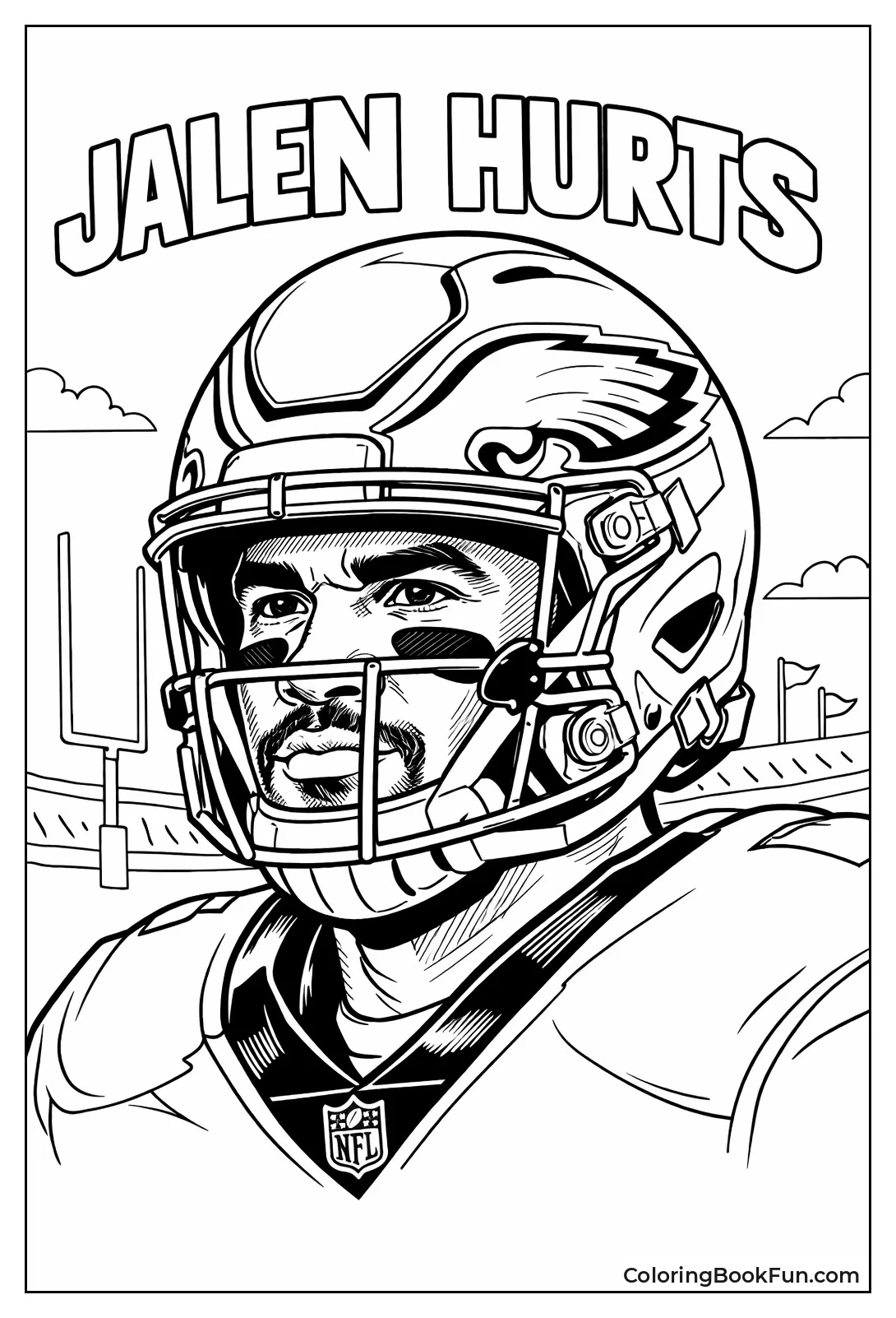 Jalen's Determined Helmet Portrait