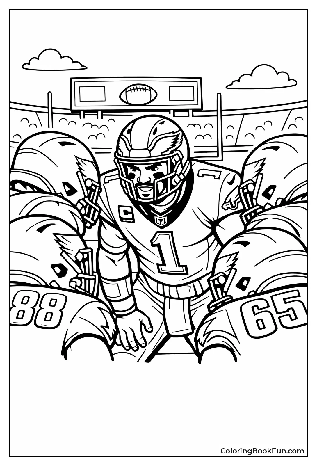 Jalen Leads Team Huddle