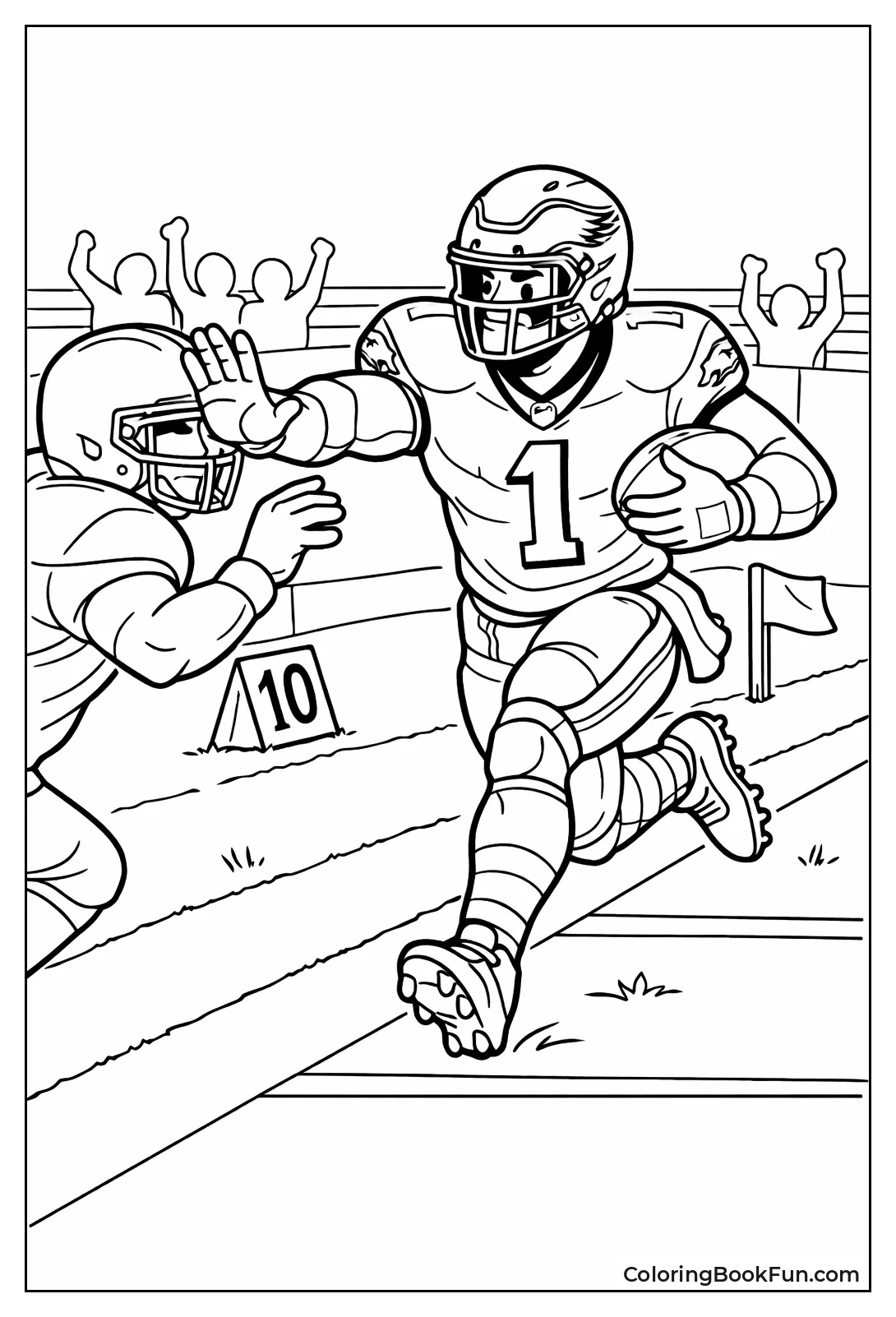 Jalen Delivers Stiff Arm