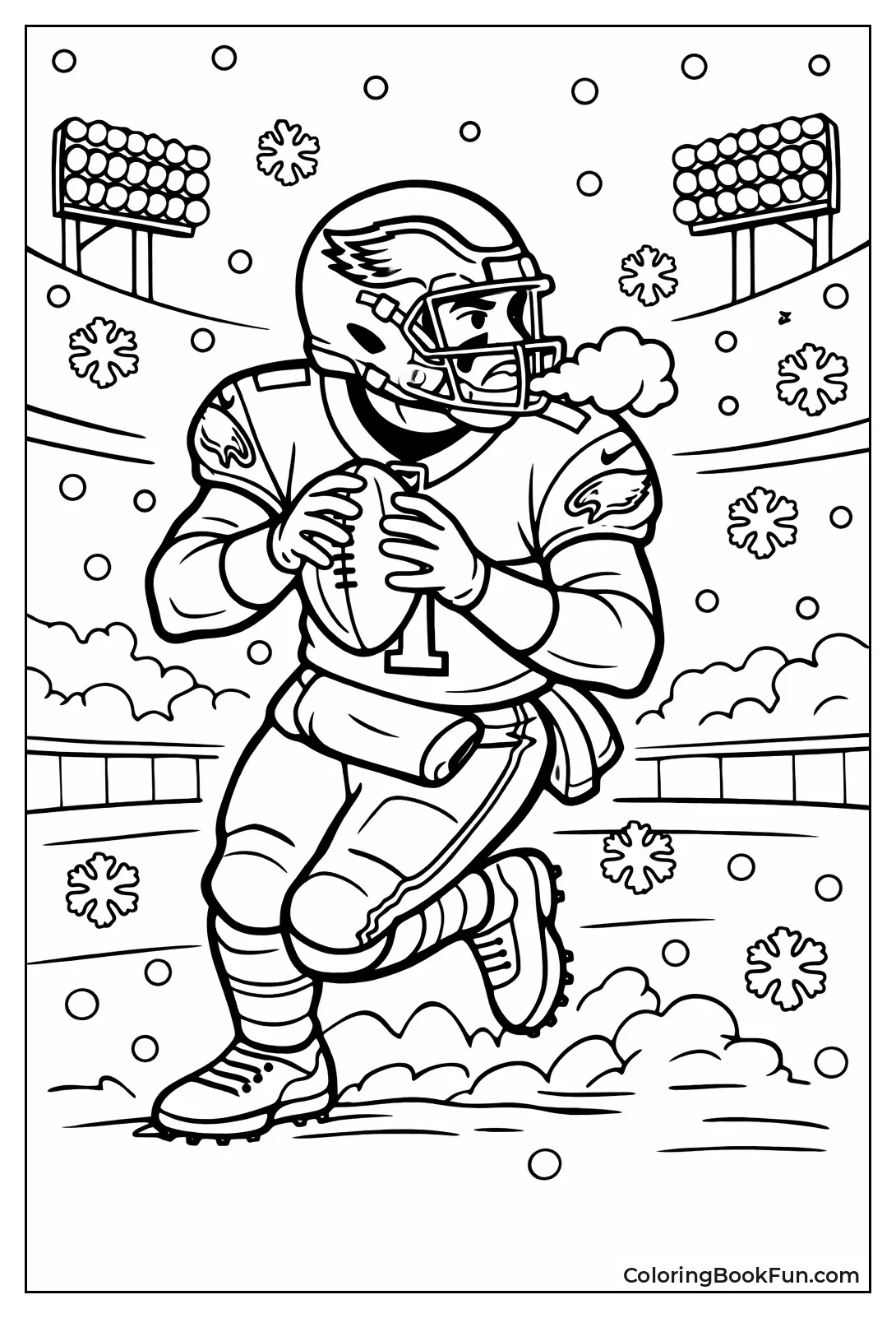 Jalen Plays in Snowy Game