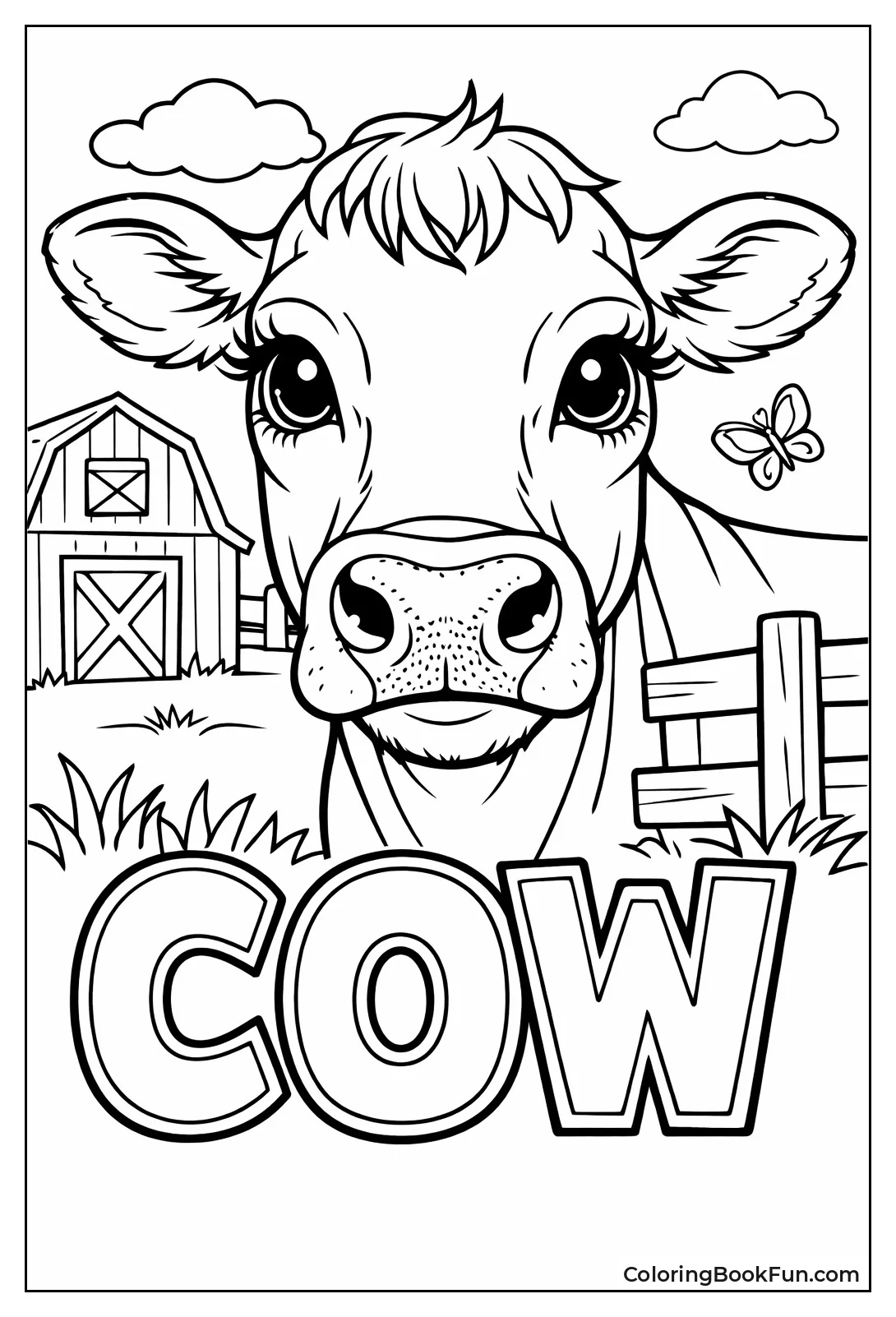 Gentle Jersey Cow Portrait