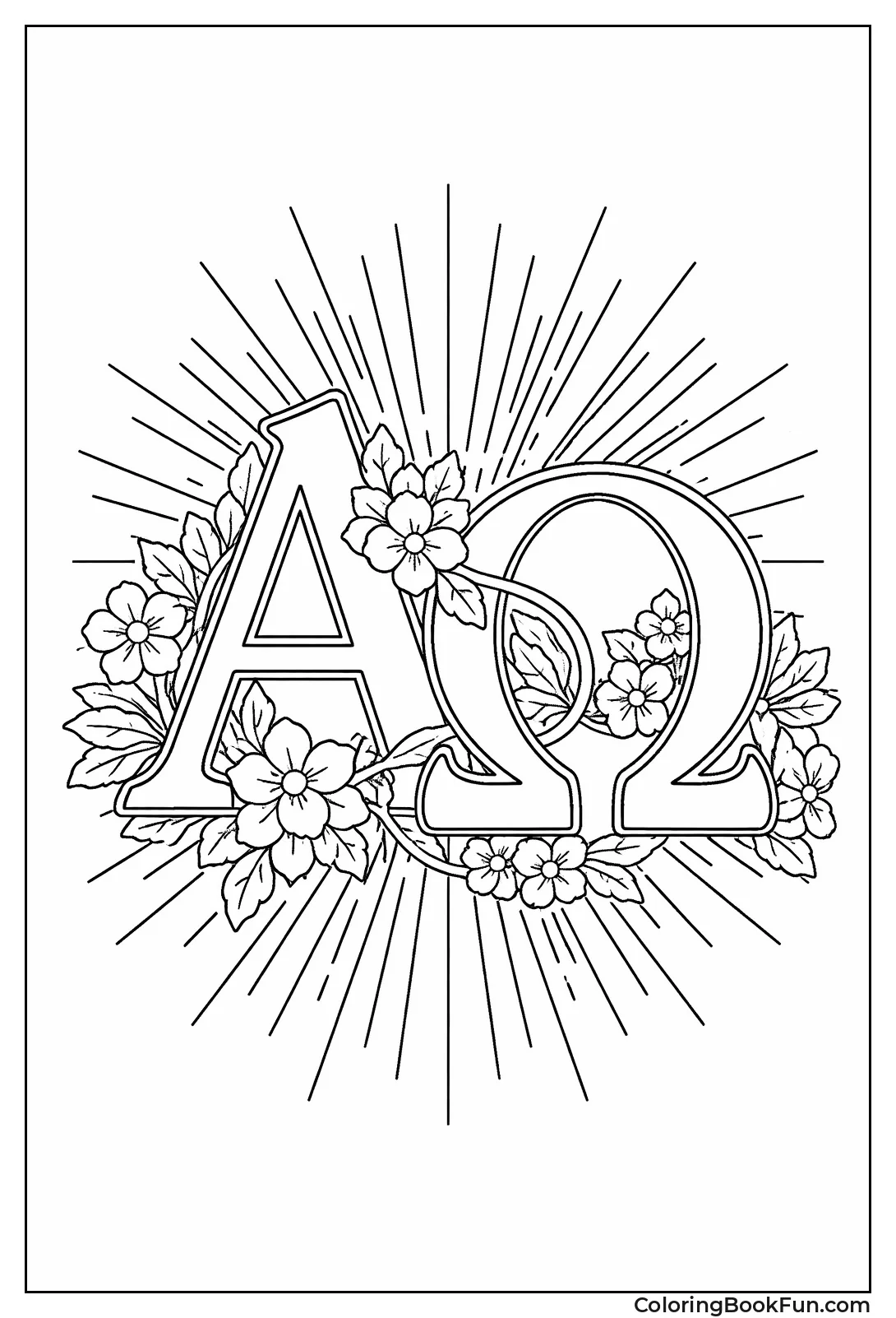 Alpha Omega Blooms with Flowers