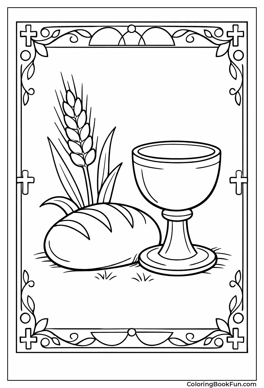Wheat Loaf Chalice in Border