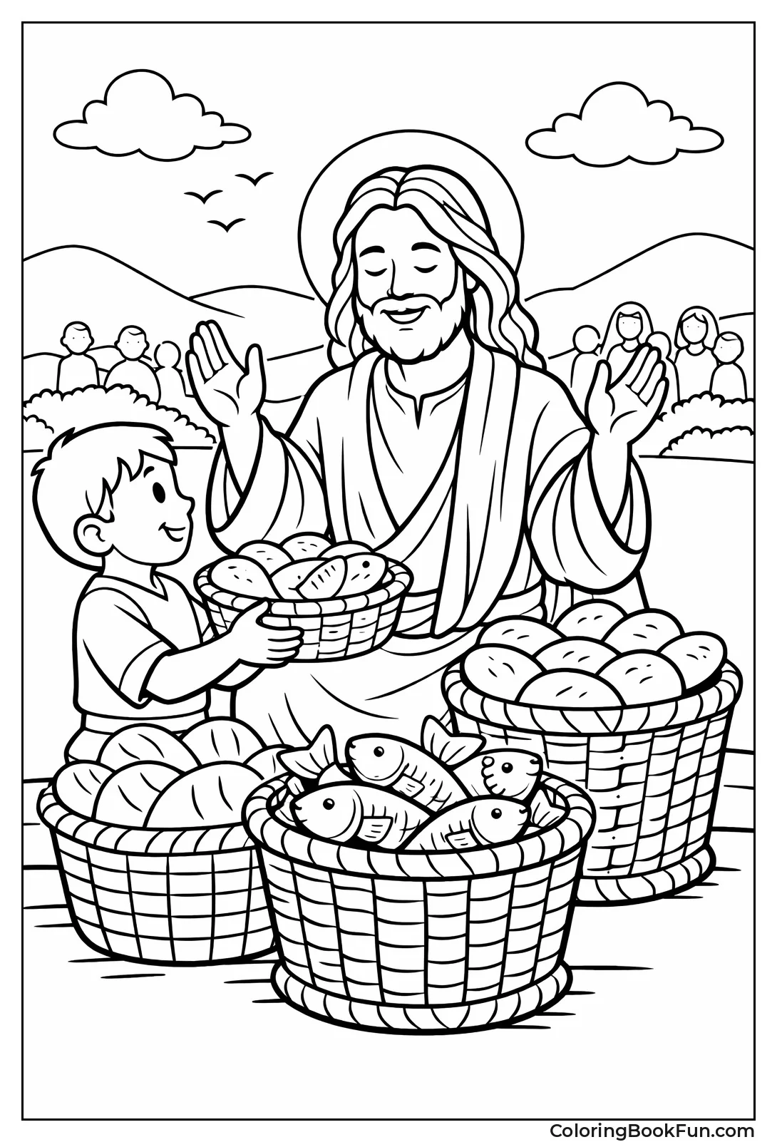 Jesus Blesses Boy's Loaves Fish