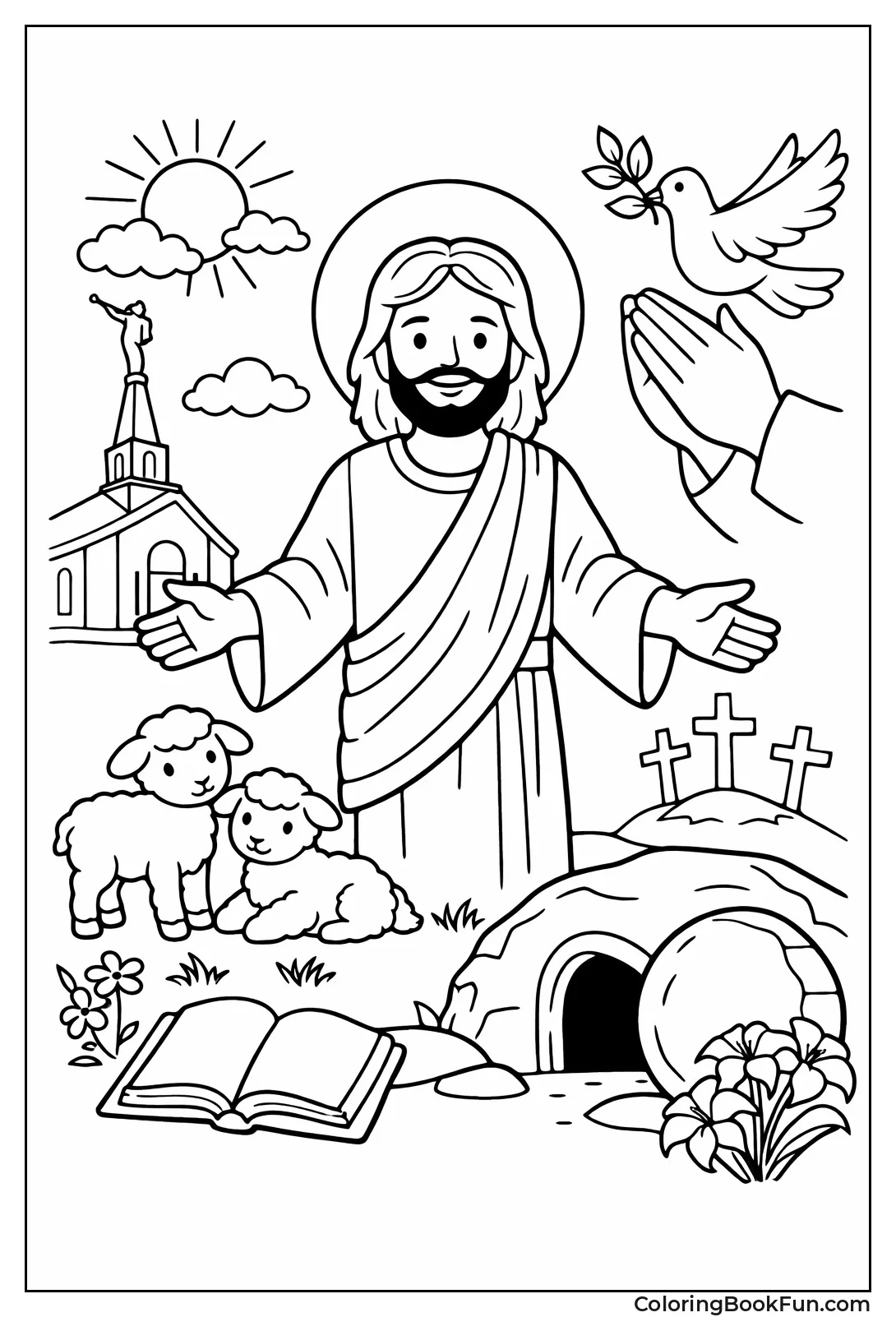 LDS Jesus in Church Scenes