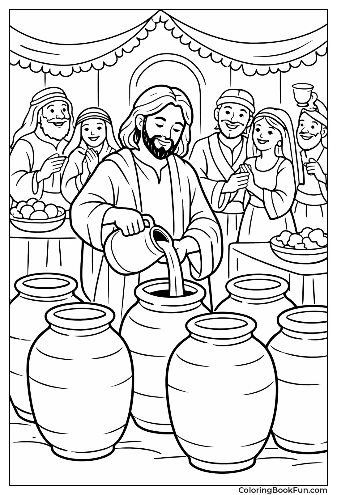 Jesus Changes Water to Wine