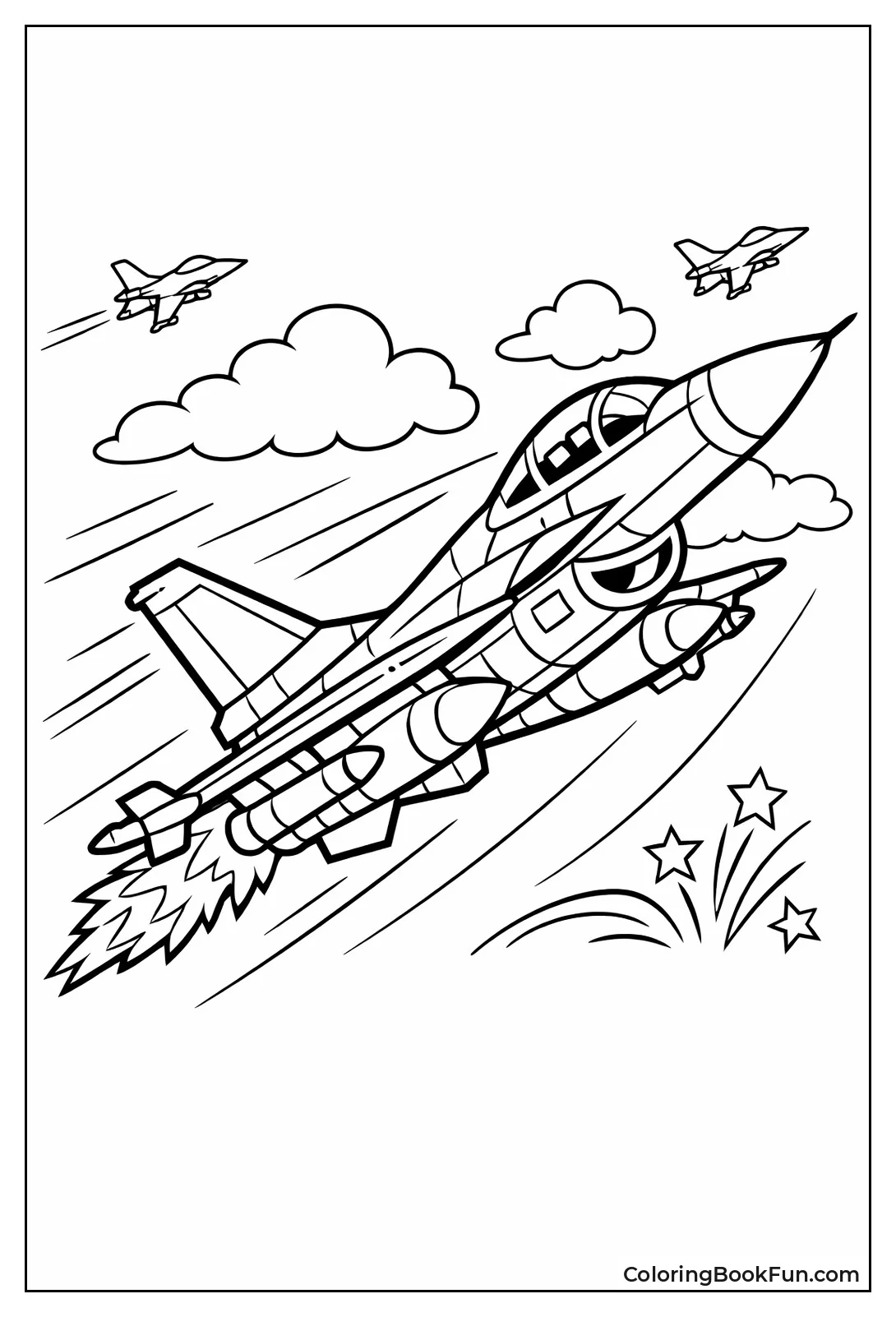 Dynamic Jet Airplane Flight