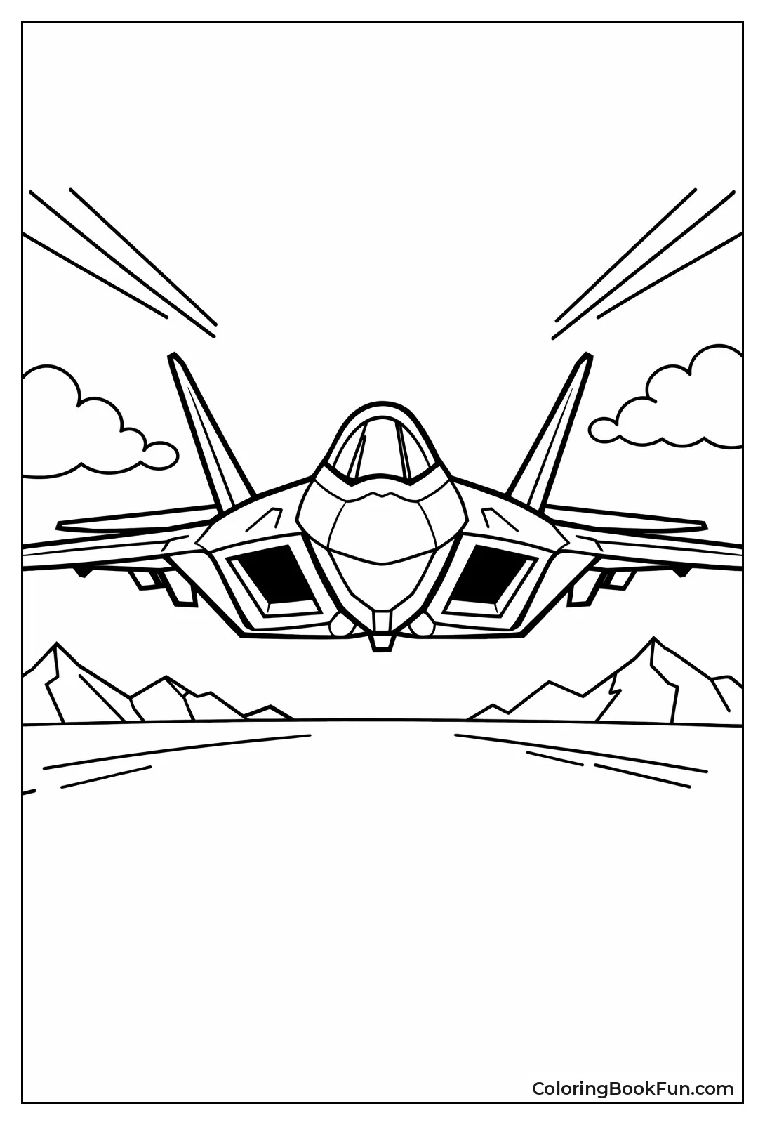 F-22 Raptor Front View