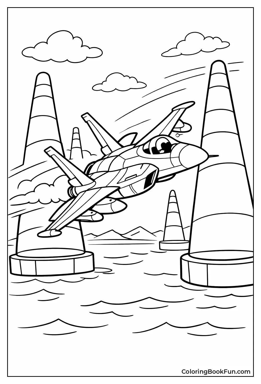 Jet Racing Sky Pylons