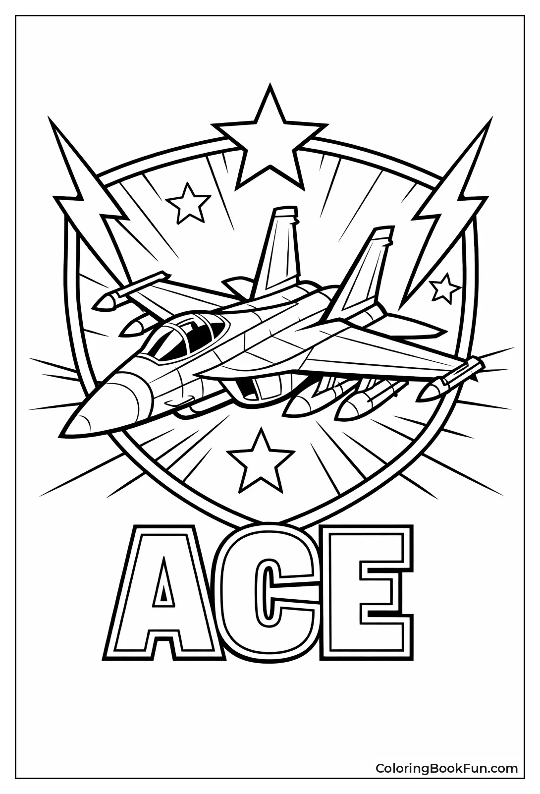 Jet Squadron Badge Stars