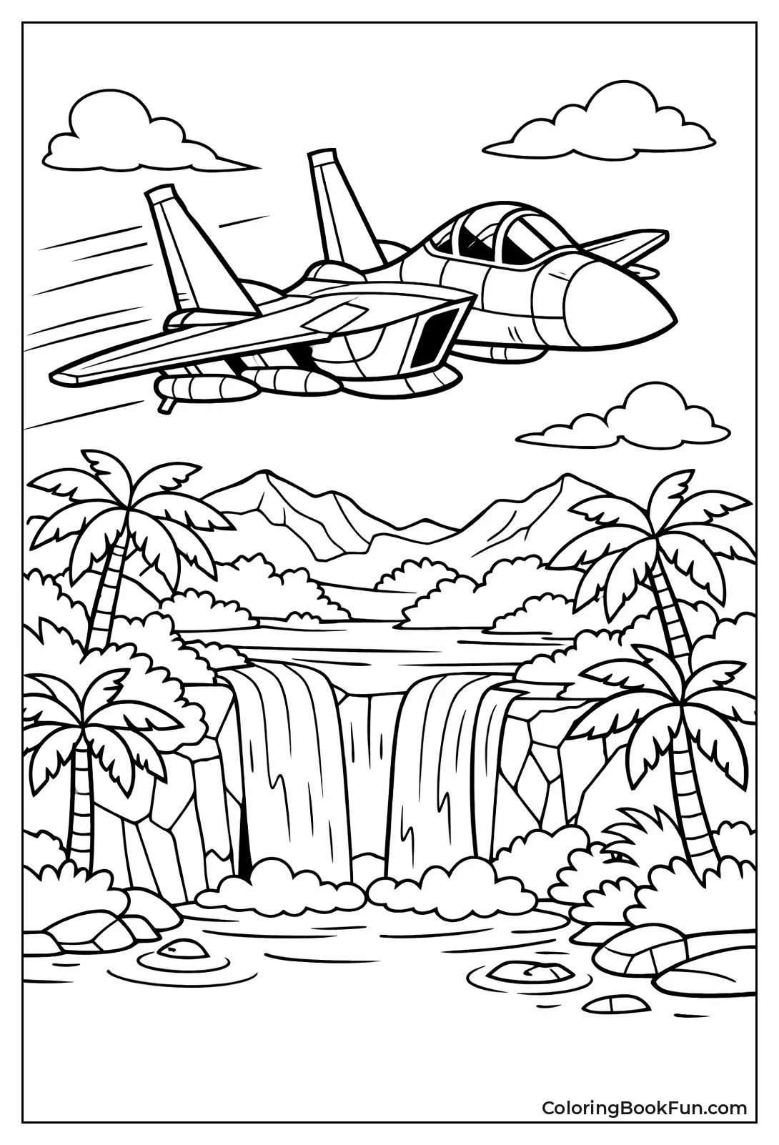 Jet over Jungle Falls
