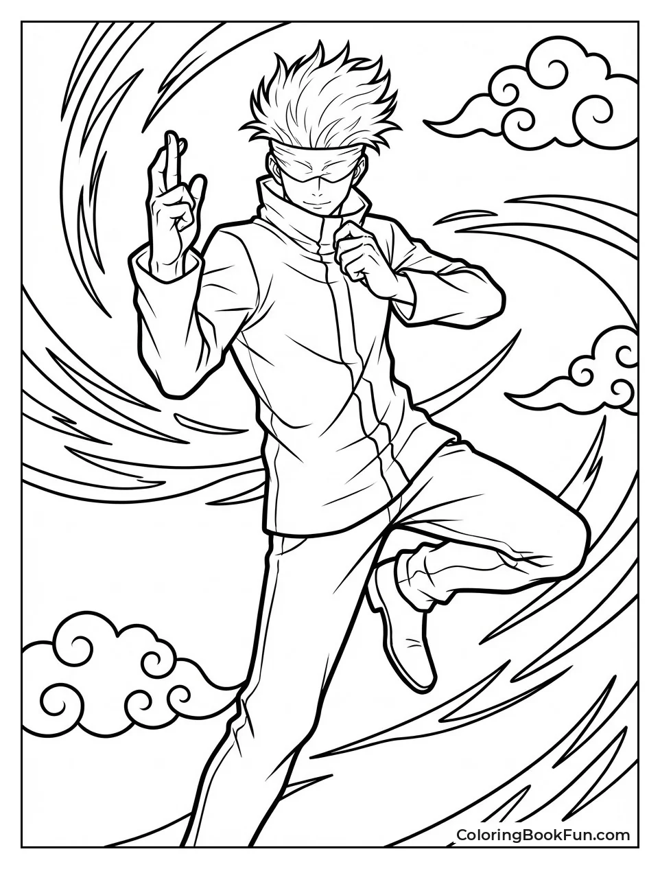 Action Gojo from Jujutsu Kaisen