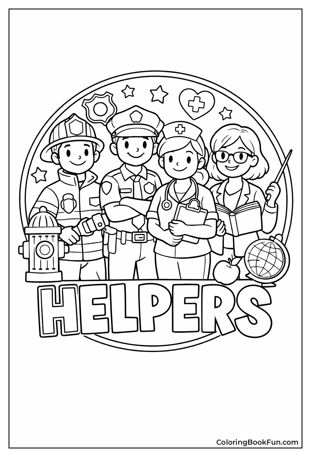 Helpers Standing in Circle