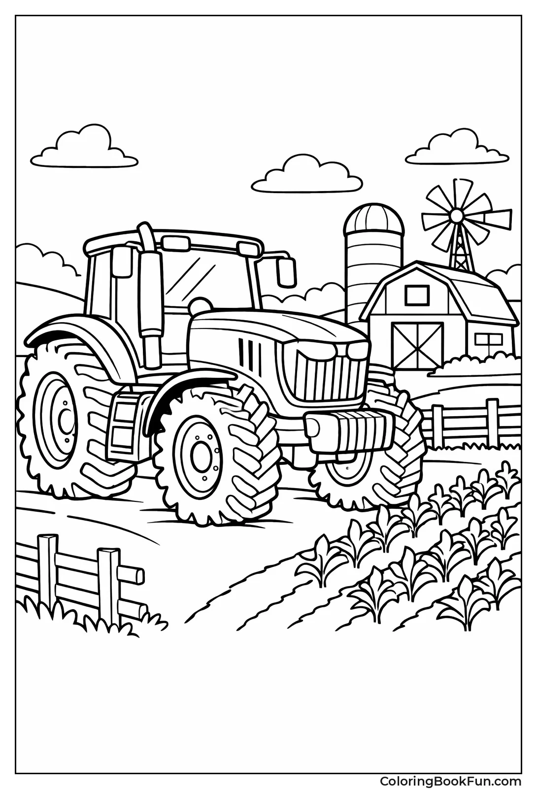 John Deere Farm Scene