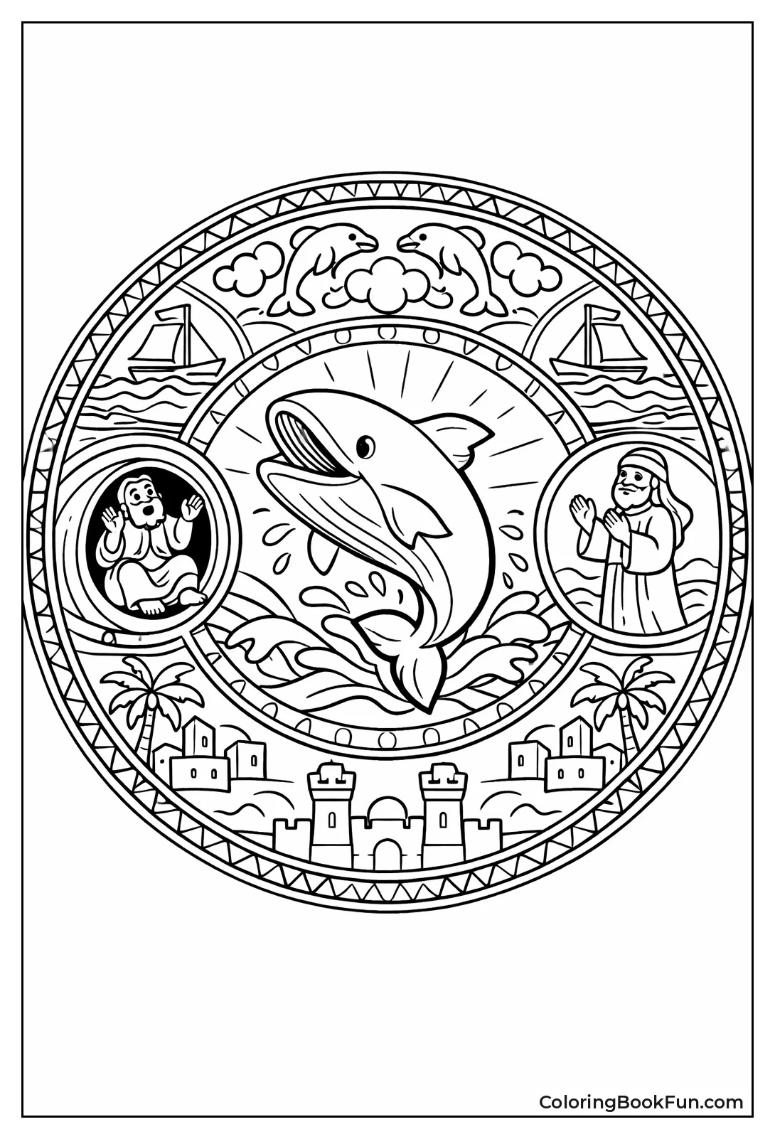 Jonah Fish Mandala Design