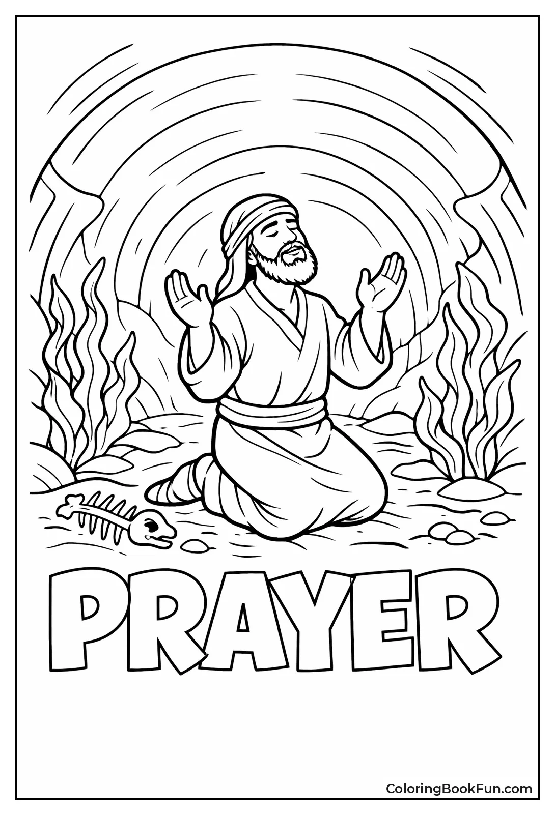 Jonah Prays Inside Fish