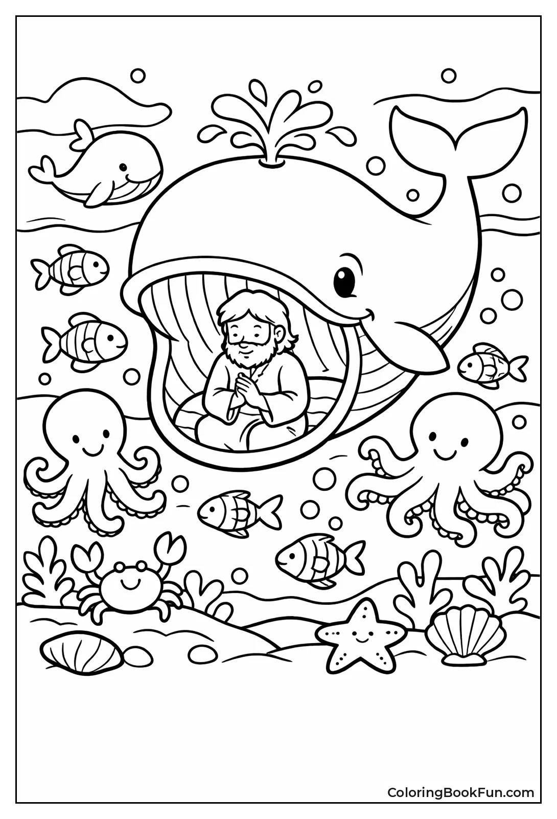 Peaceful Sea Creatures Swim