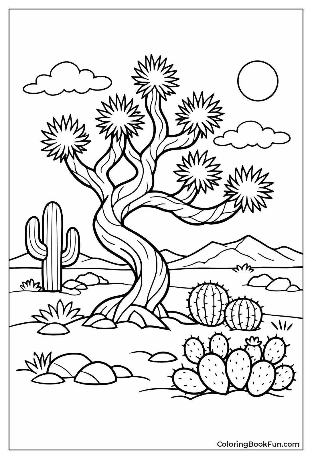 Twisted Joshua Desert Tree