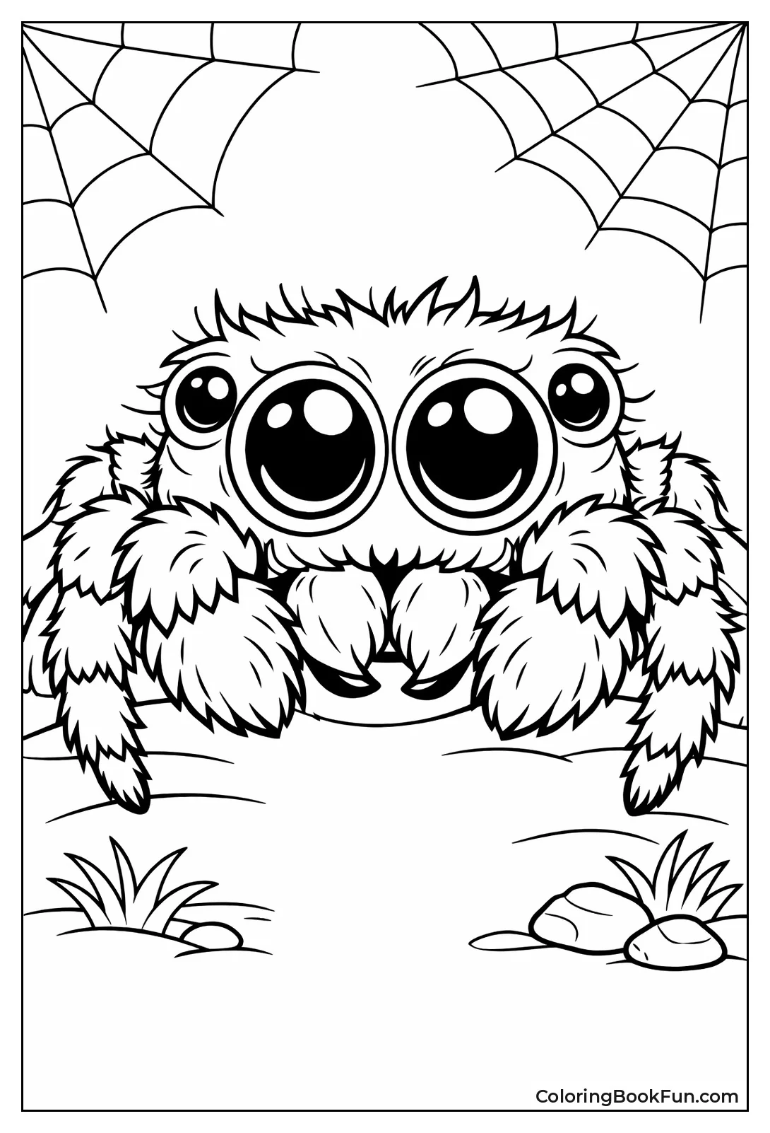 Jumping Spider Shows Big Eyes
