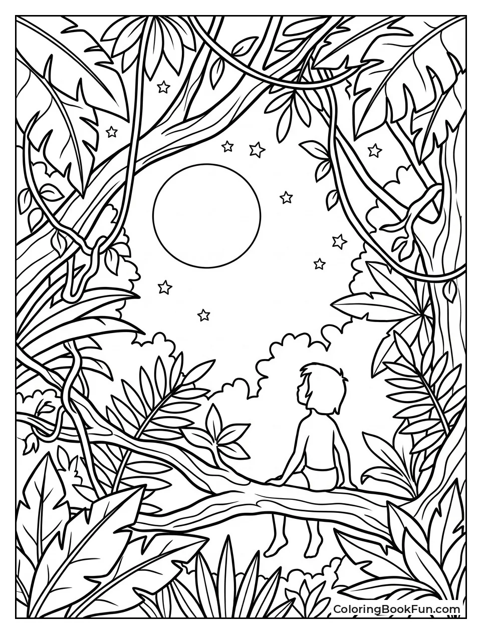 Stars Shine through Jungle Canopy