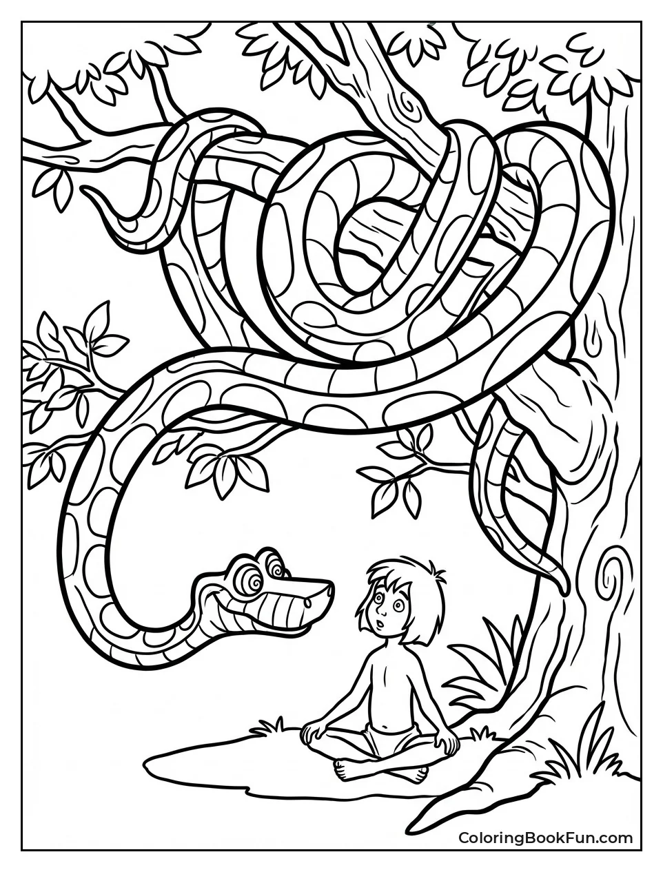 Kaa Hypnotizes in Trees