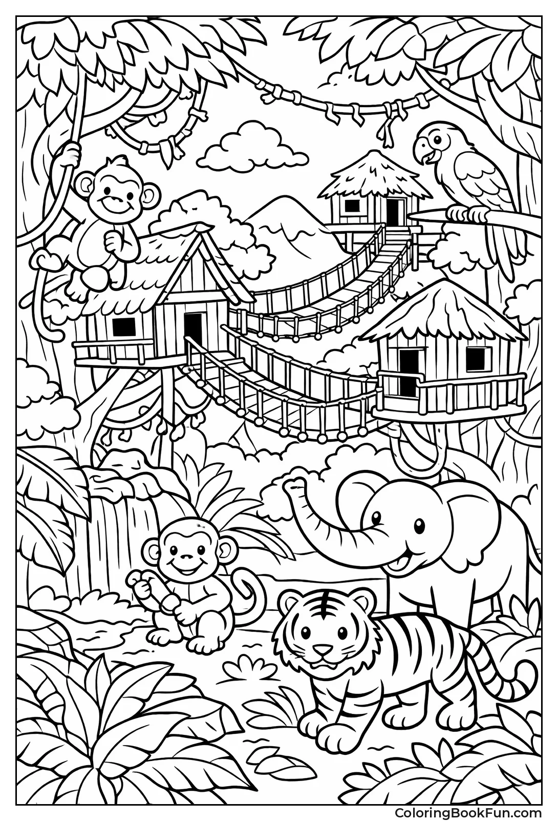 Treehouse Hides in Canopy