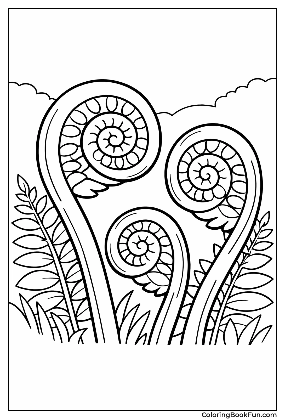 Fern Fronds Unfurl Slowly