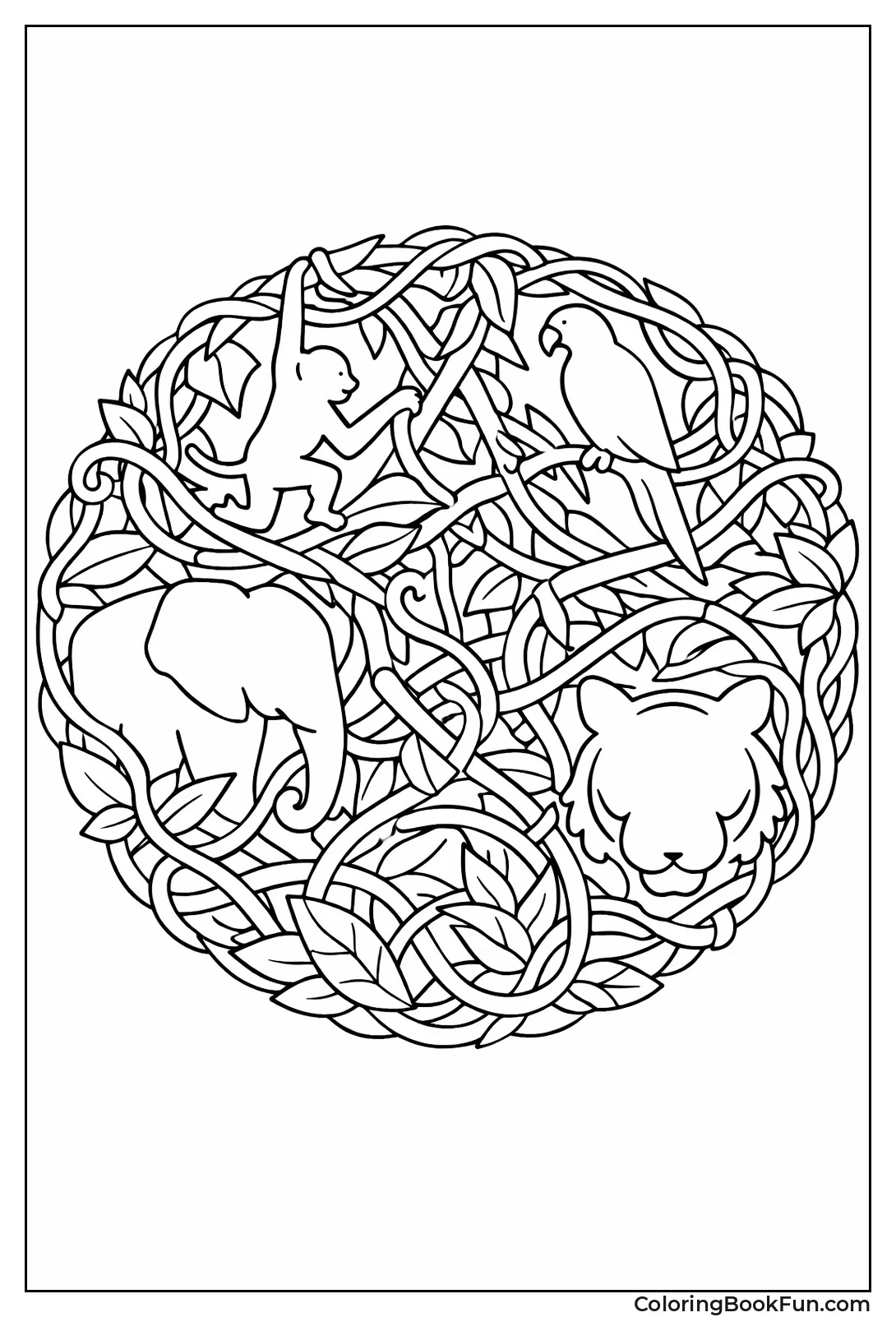 Vines Twist into Mandala